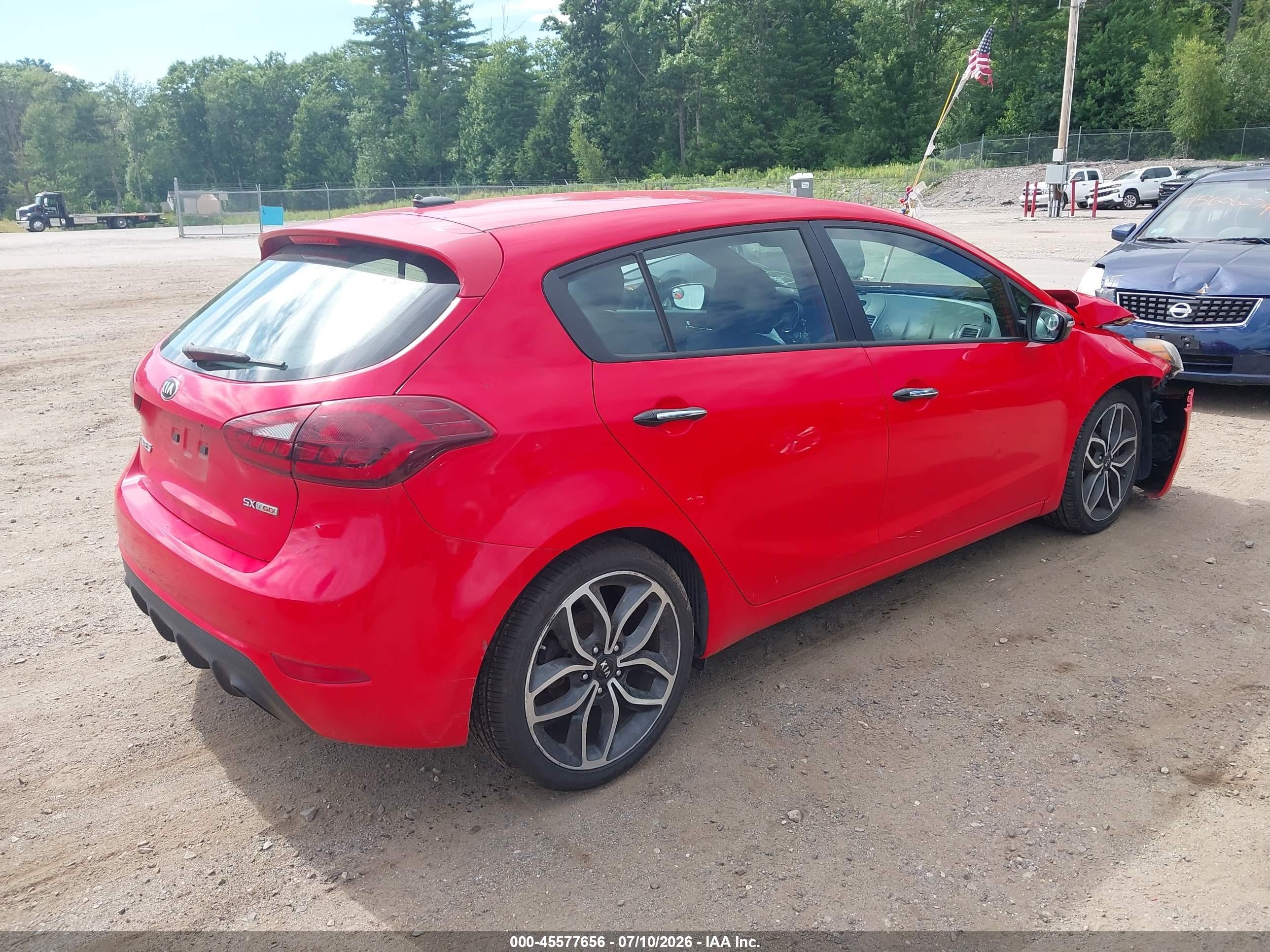 2015 Kia Forte Sx Red vin: KNAFZ5A39F5274828