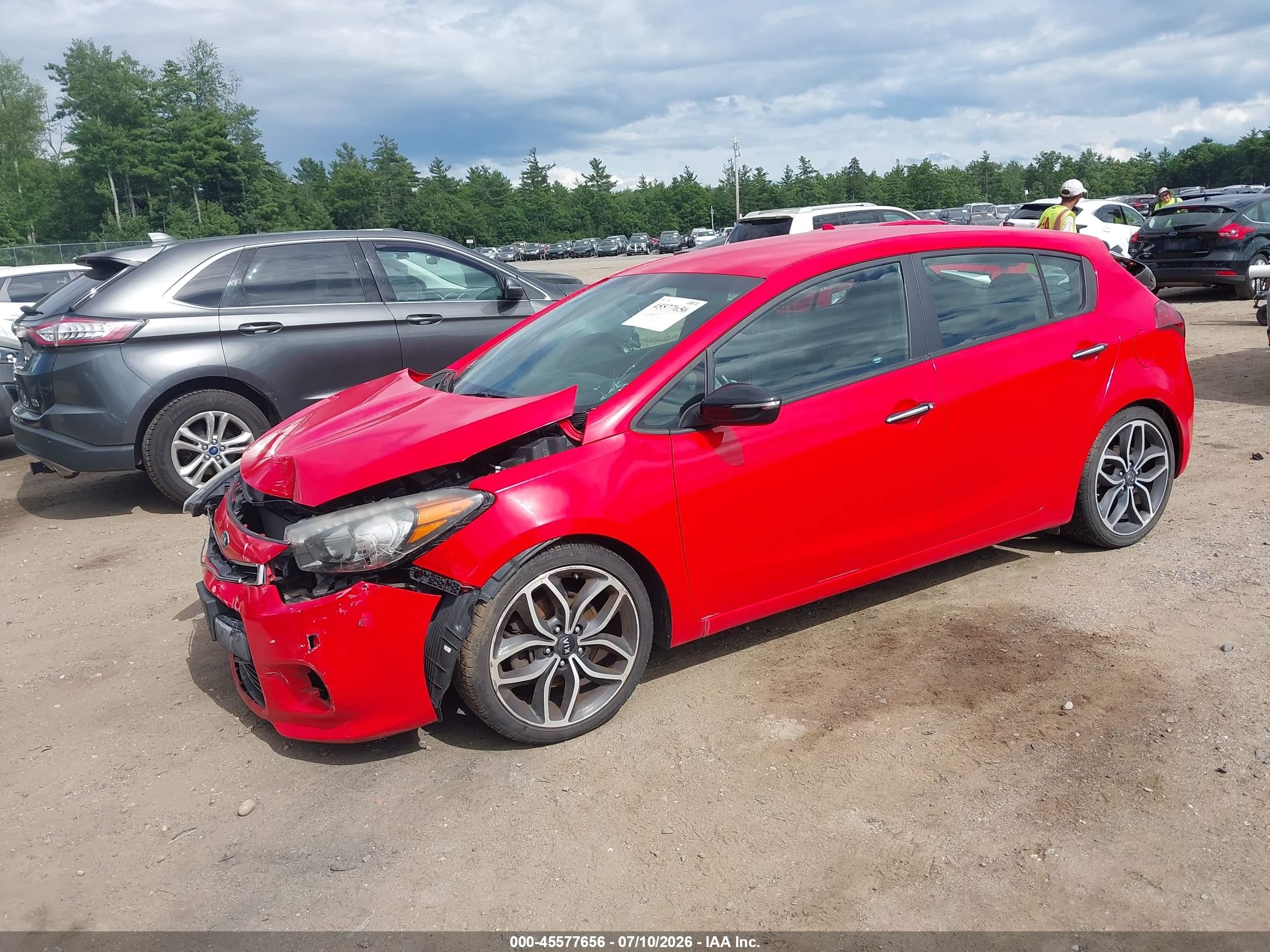 2015 Kia Forte Sx Red vin: KNAFZ5A39F5274828