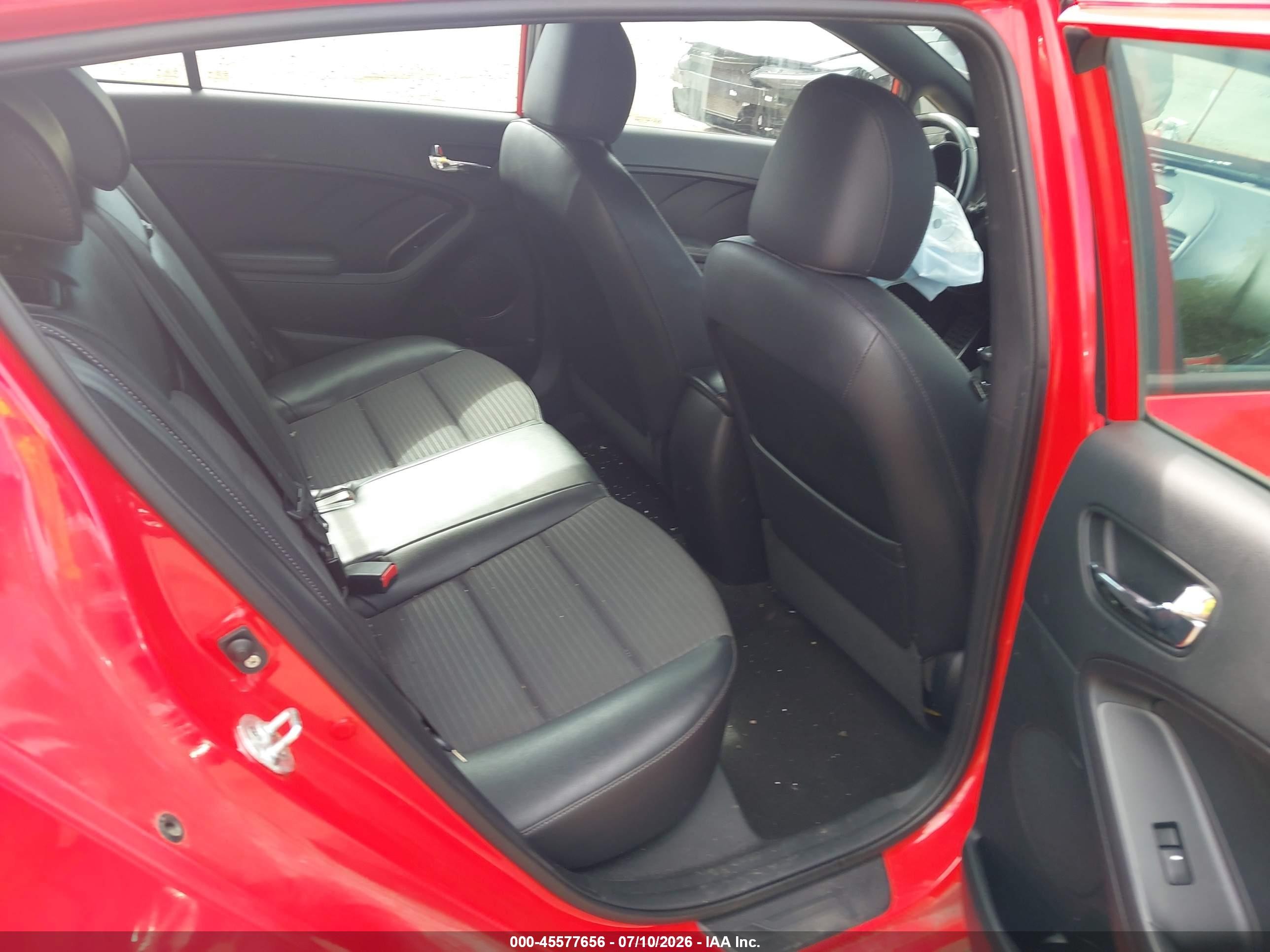 2015 Kia Forte Sx Red vin: KNAFZ5A39F5274828