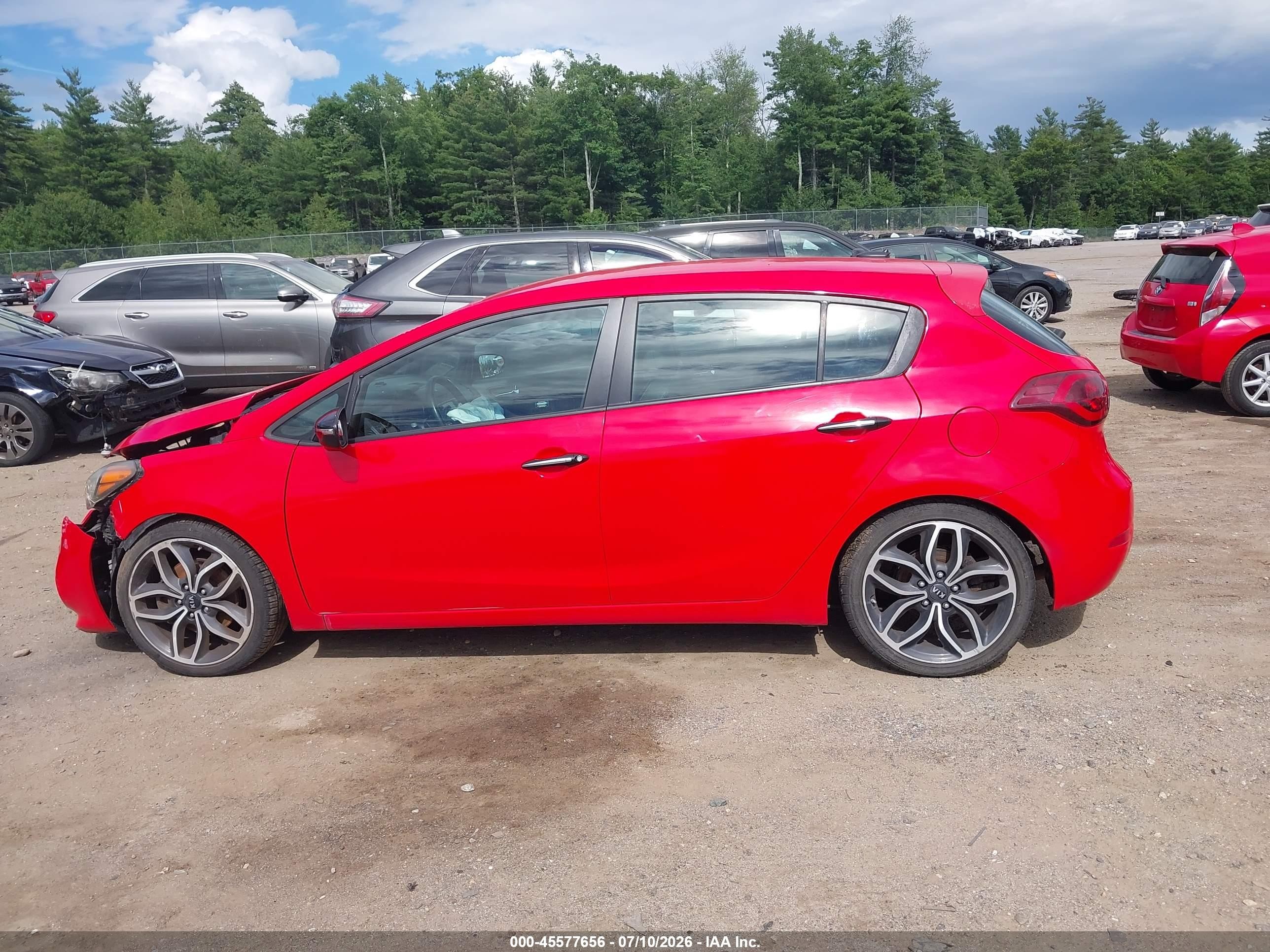 2015 Kia Forte Sx Red vin: KNAFZ5A39F5274828
