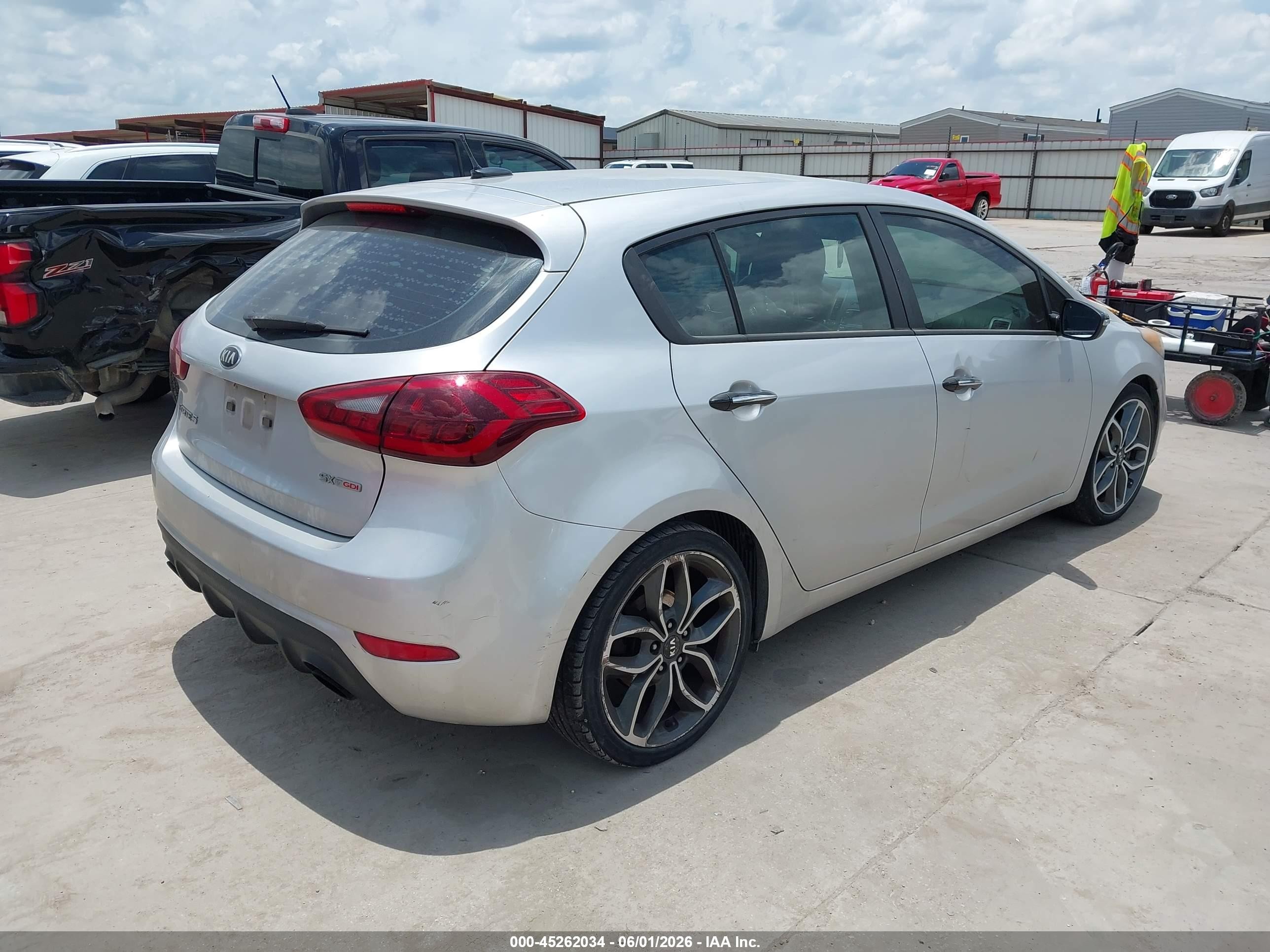 2015 Kia Forte Sx Gray vin: KNAFZ5A3XF5269797