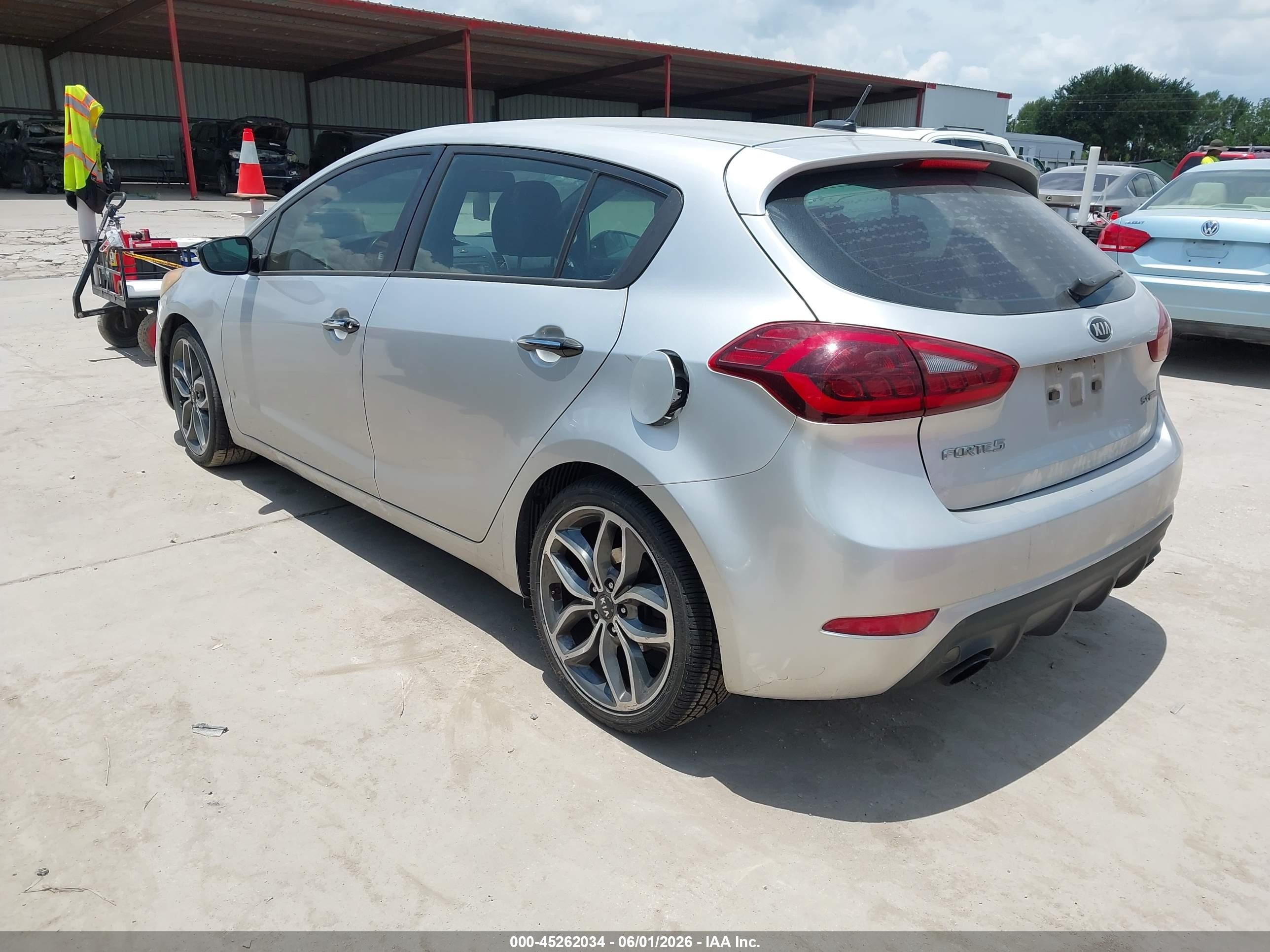 2015 Kia Forte Sx Gray vin: KNAFZ5A3XF5269797