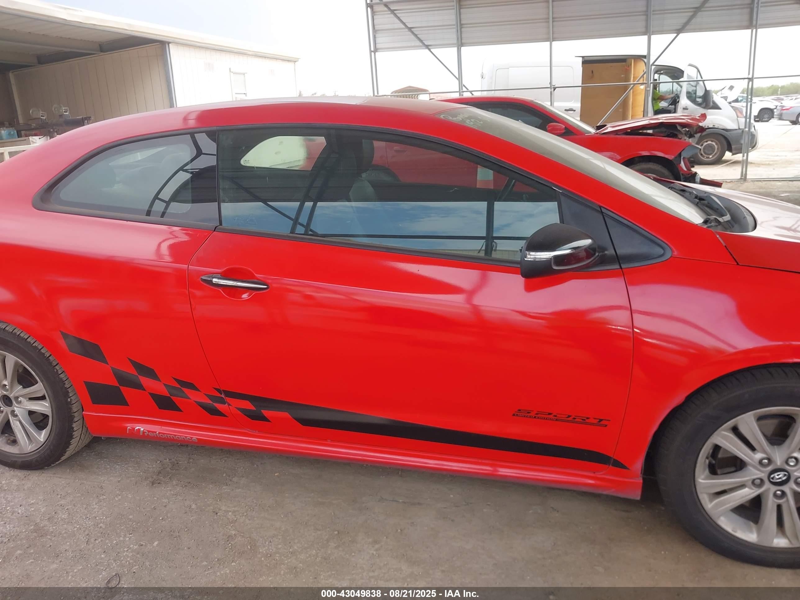2014 Kia Forte Koup Sx Red vin: KNAFZ6A30E5239292