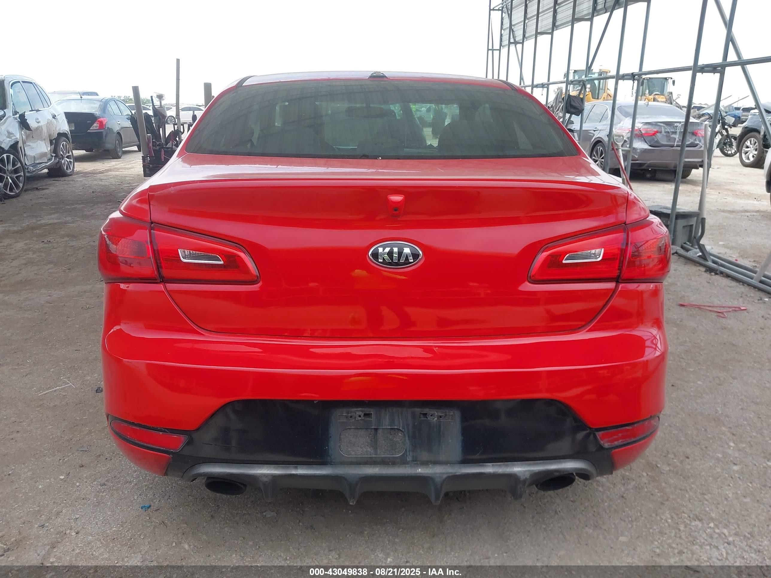 2014 Kia Forte Koup Sx Red vin: KNAFZ6A30E5239292