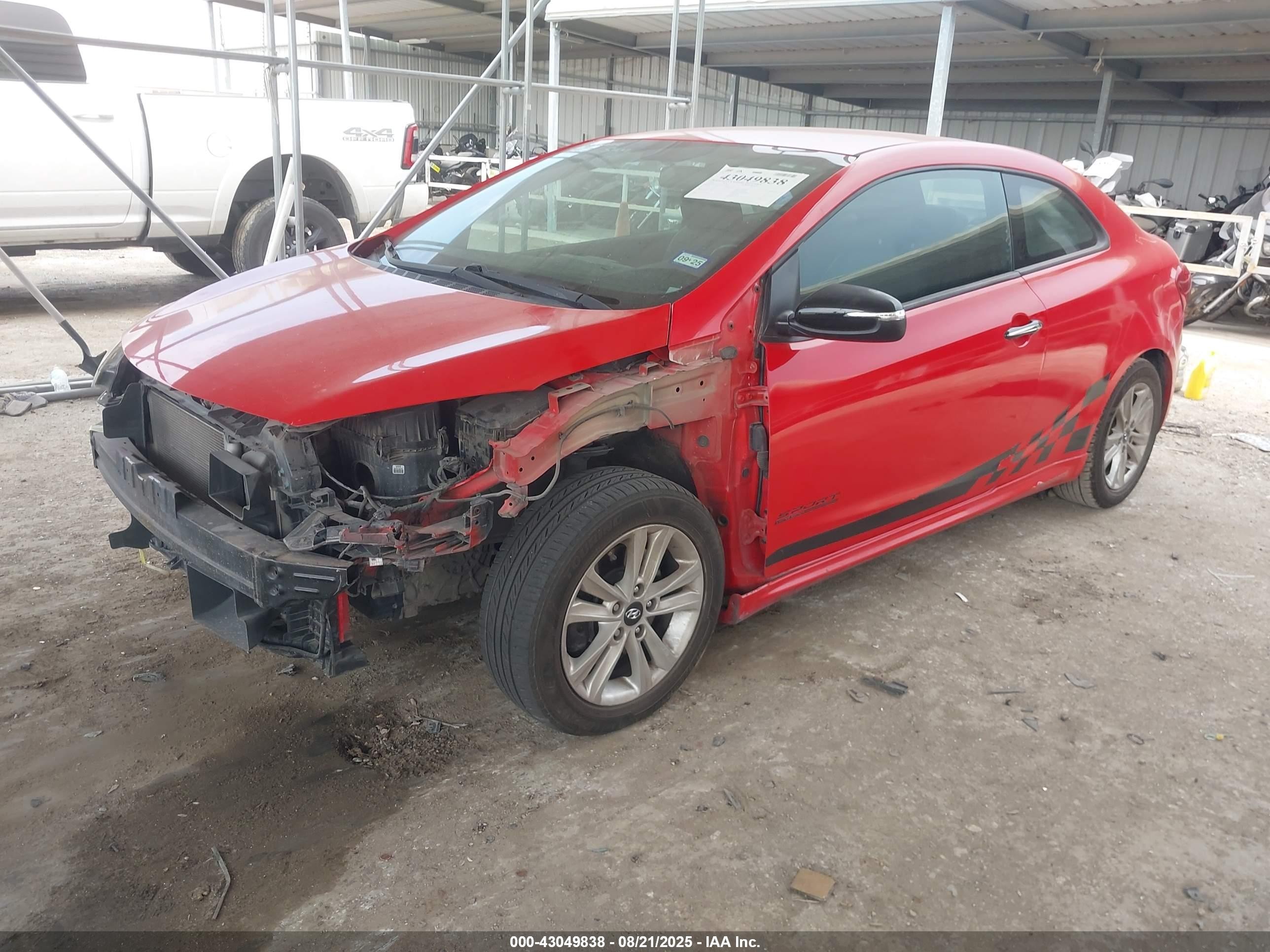 2014 Kia Forte Koup Sx Red vin: KNAFZ6A30E5239292