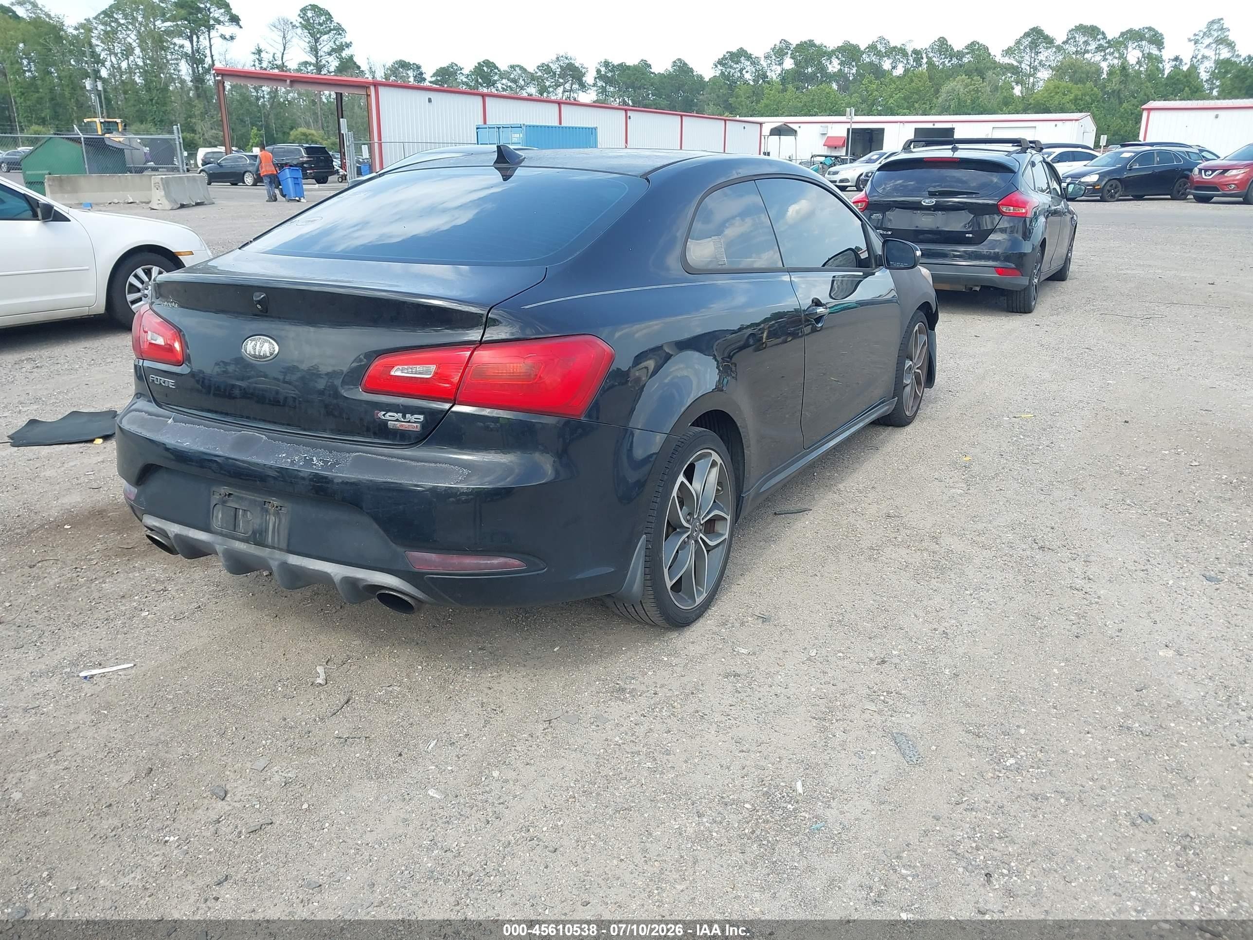 2014 Kia Forte Koup Sx Black vin: KNAFZ6A31E5243559