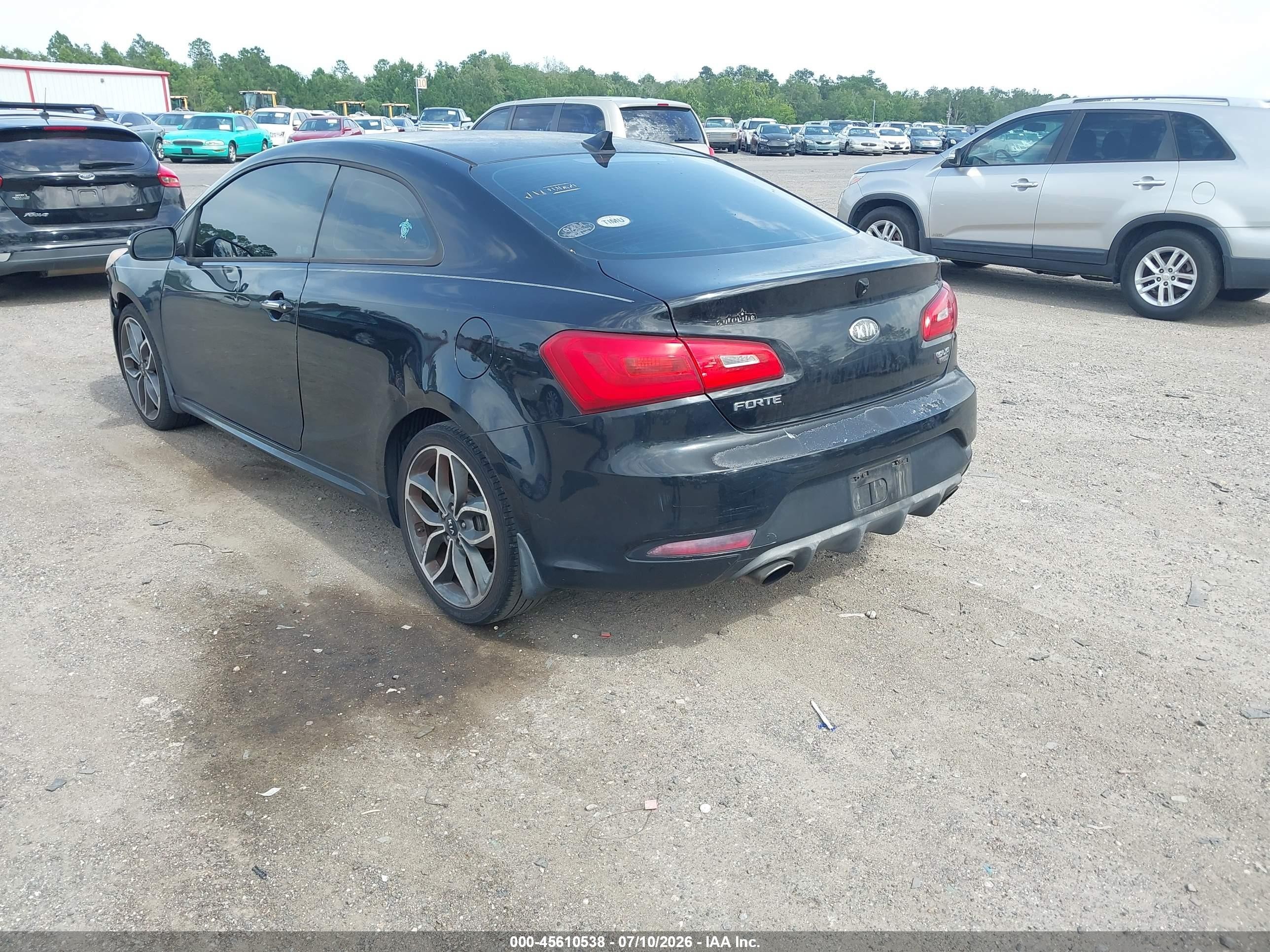 2014 Kia Forte Koup Sx Black vin: KNAFZ6A31E5243559