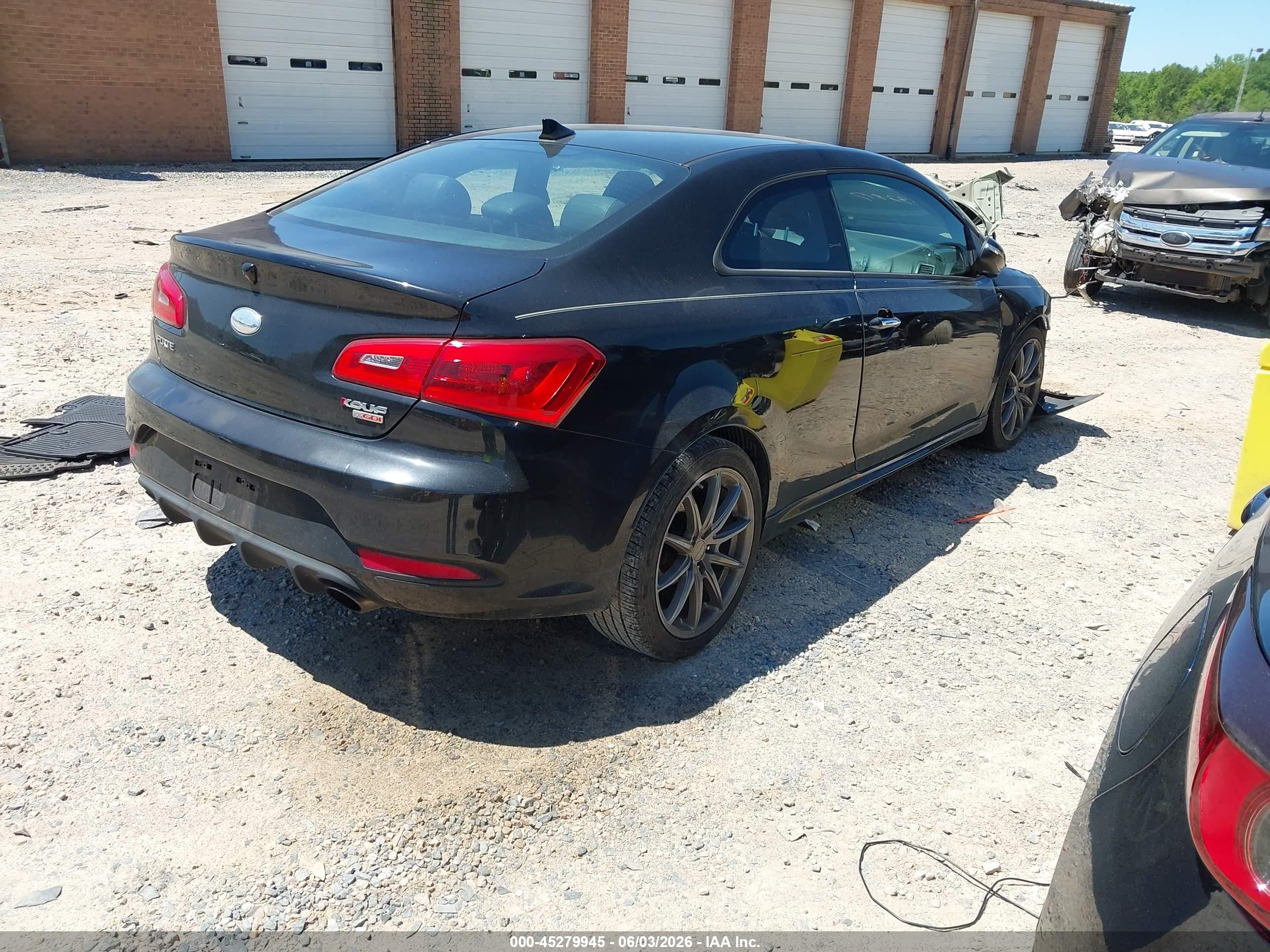 2015 Kia Forte Koup Sx Black vin: KNAFZ6A32F5332817