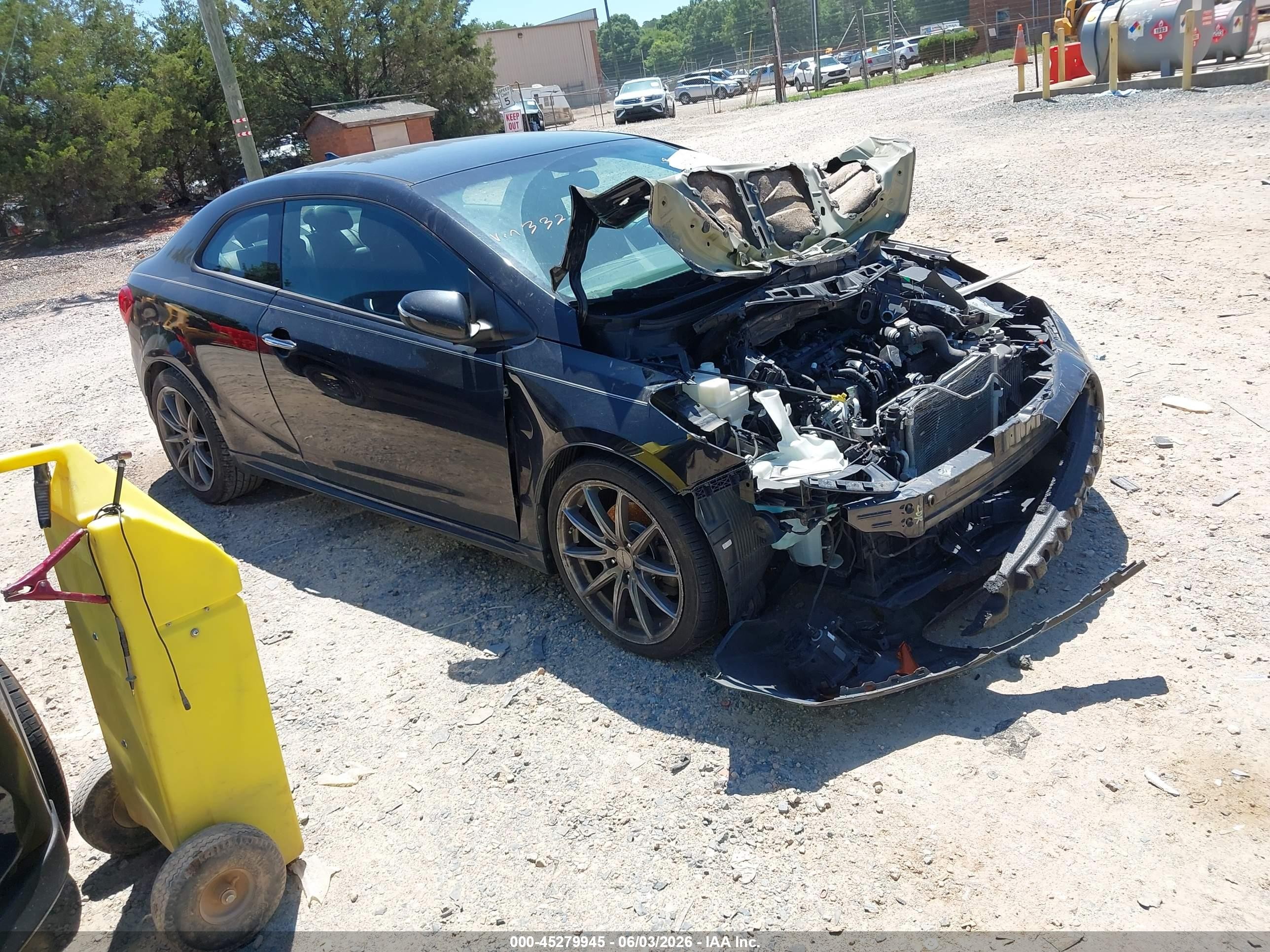 2015 Kia Forte Koup Sx Black vin: KNAFZ6A32F5332817