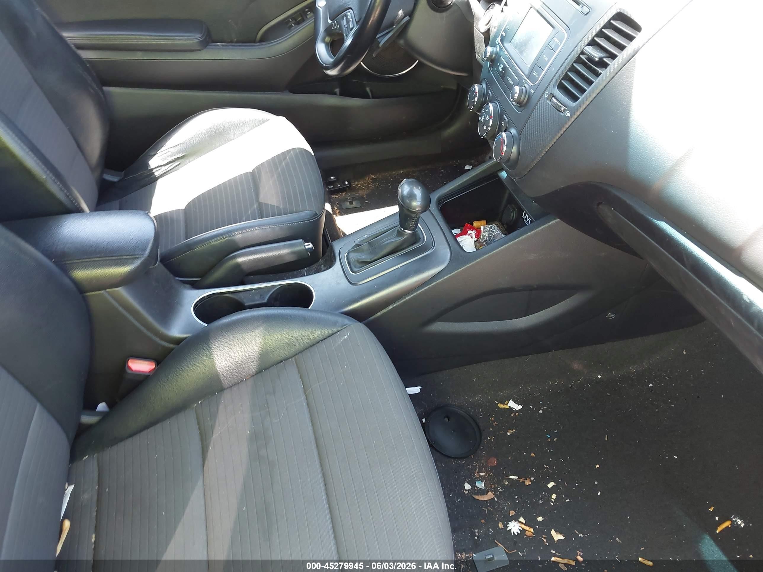 2015 Kia Forte Koup Sx Black vin: KNAFZ6A32F5332817