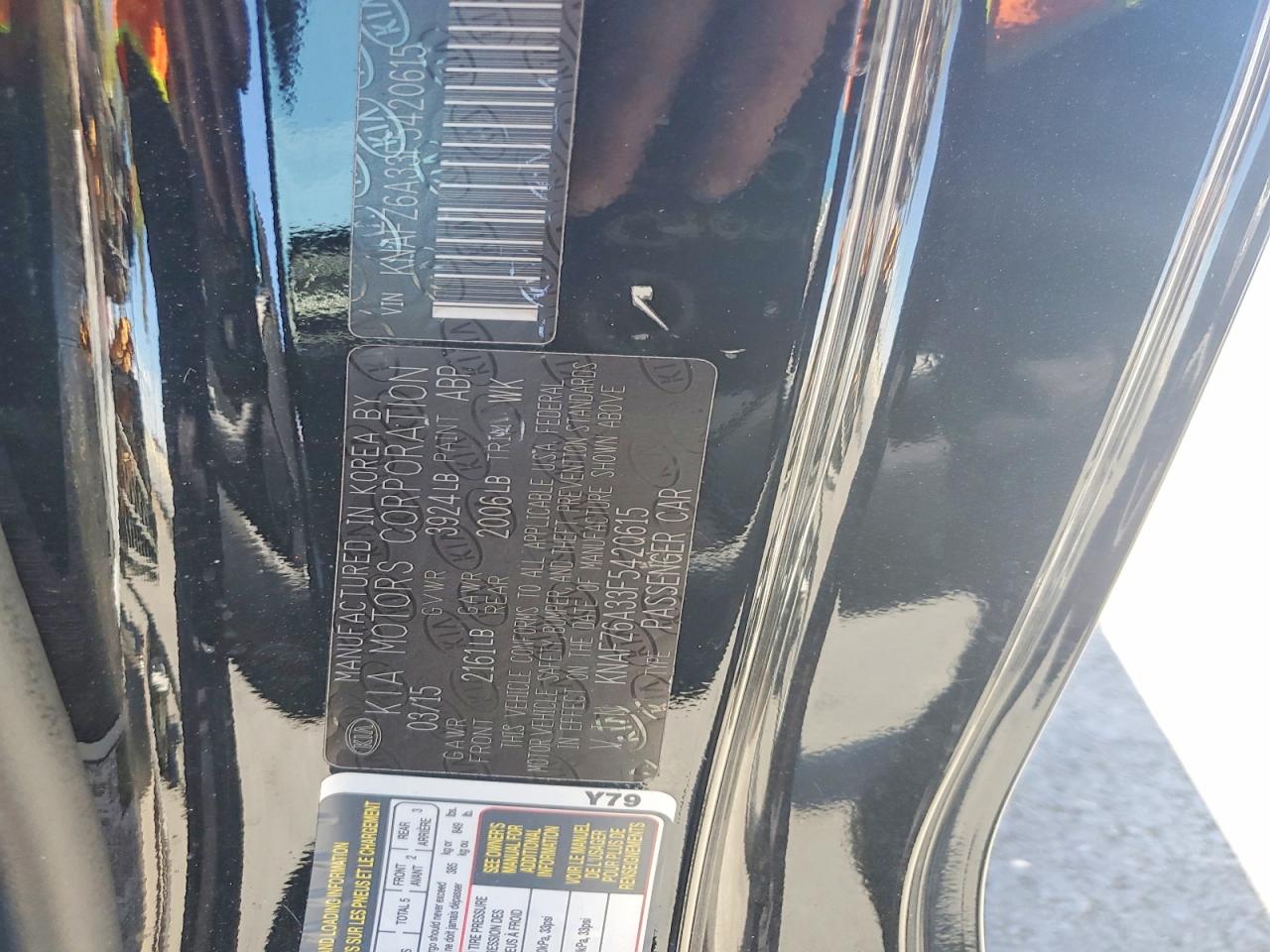 2015 Kia Forte Sx Угольный vin: KNAFZ6A33F5420615