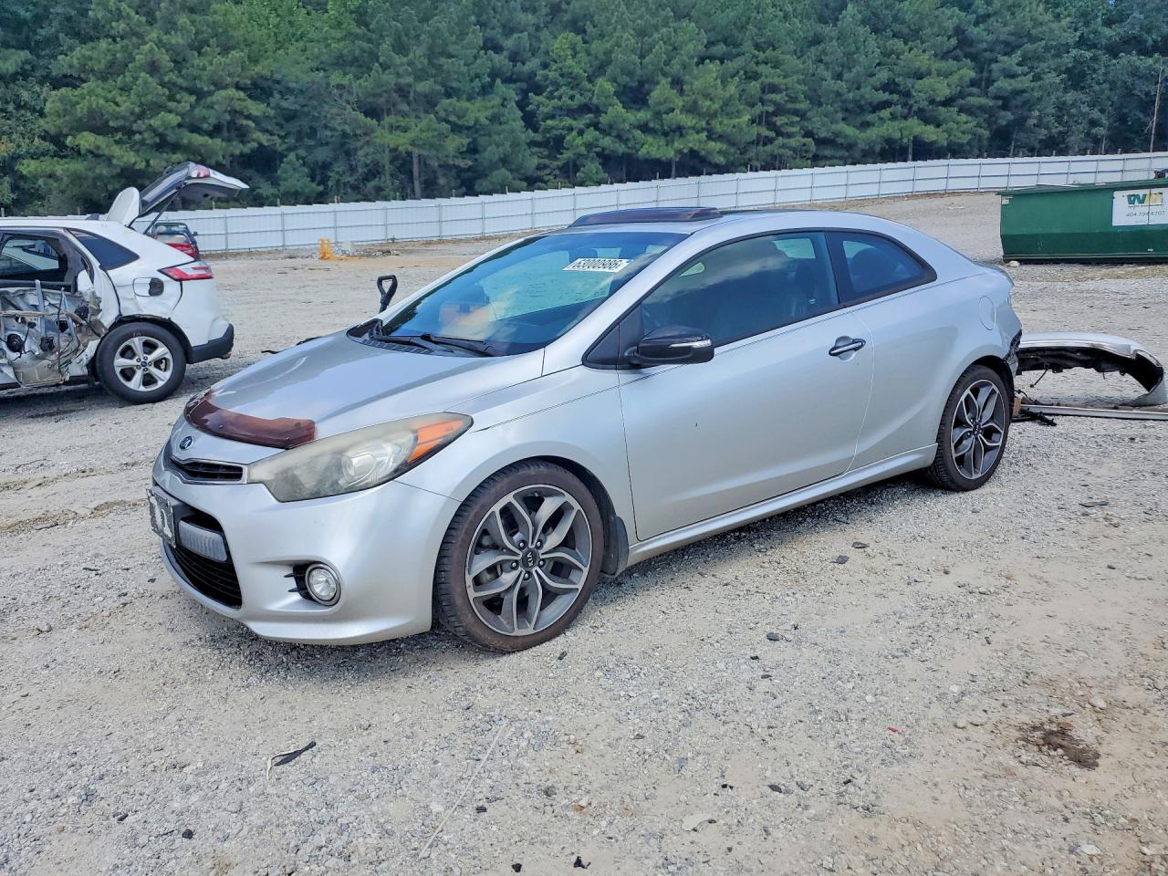 2015 Kia Forte Koup Sx Silver vin: KNAFZ6A34F5265041