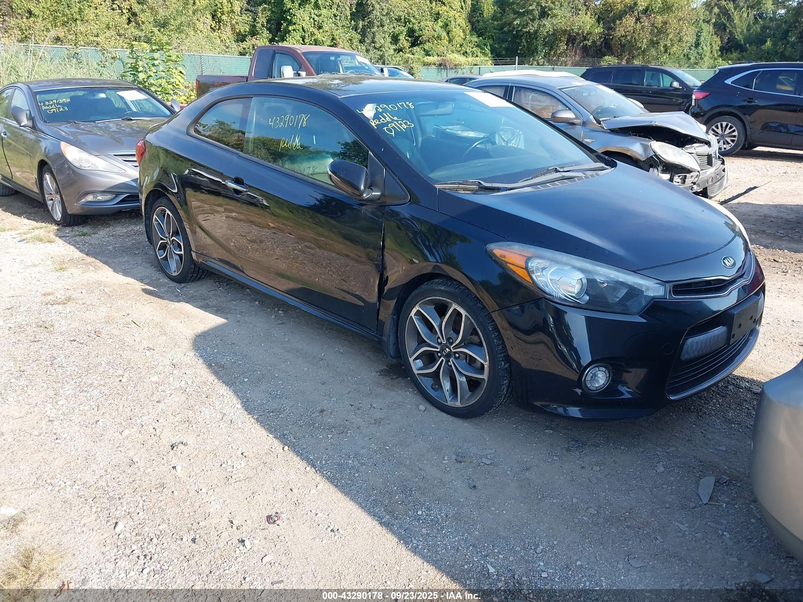 2014 Kia Forte Koup Sx Black vin: KNAFZ6A36E5226868