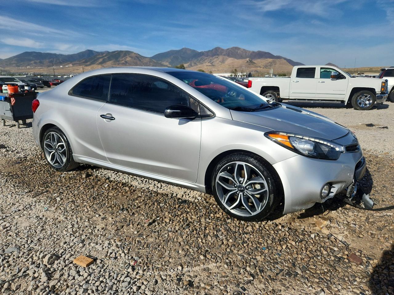 2015 Kia Forte Koup Sx Silver vin: KNAFZ6A36F5301201