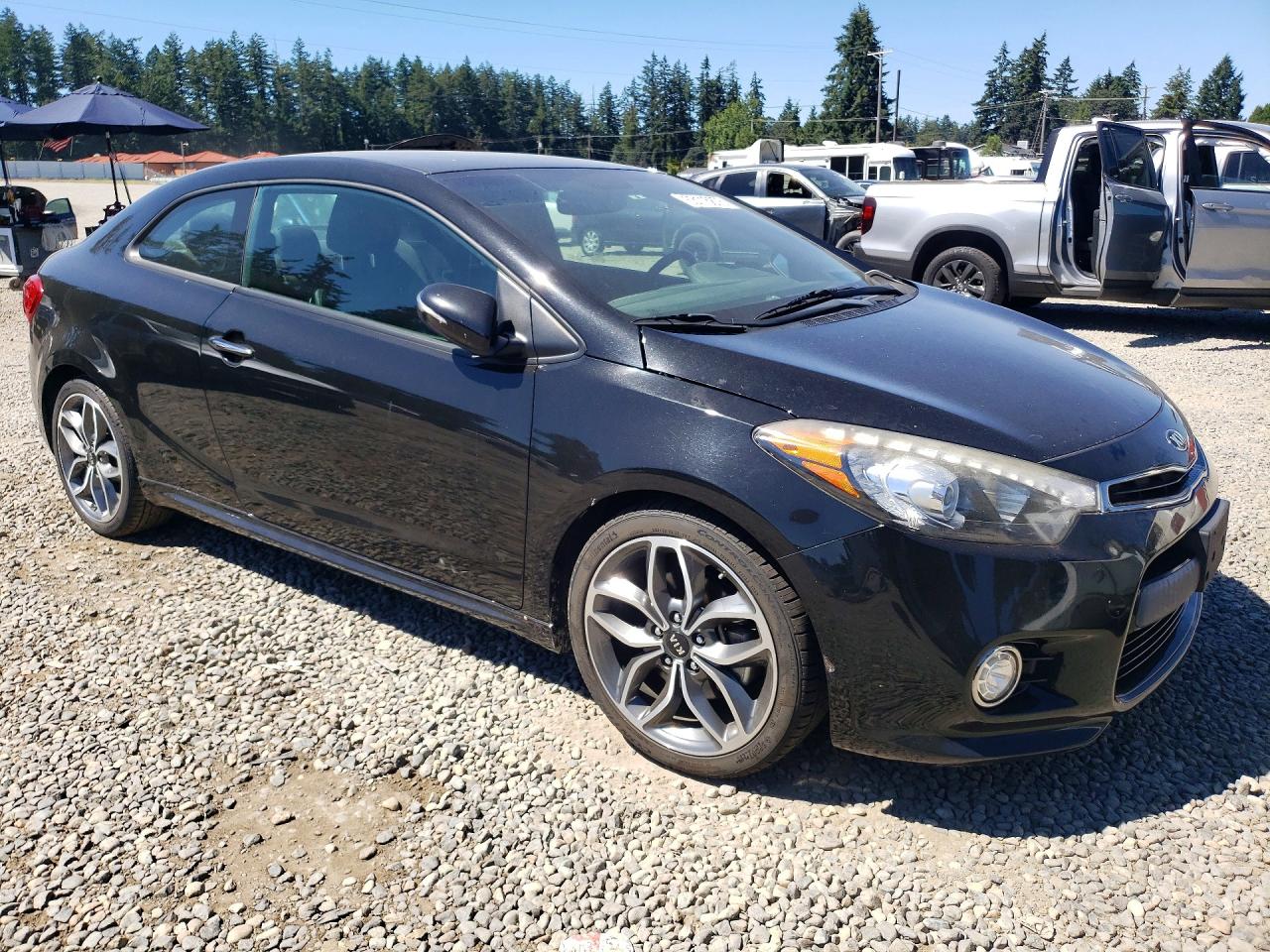 2015 Kia Forte Koup Sx Black vin: KNAFZ6A38F5368589