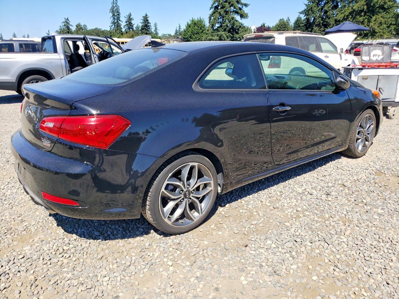 2015 Kia Forte Koup Sx Black vin: KNAFZ6A38F5368589