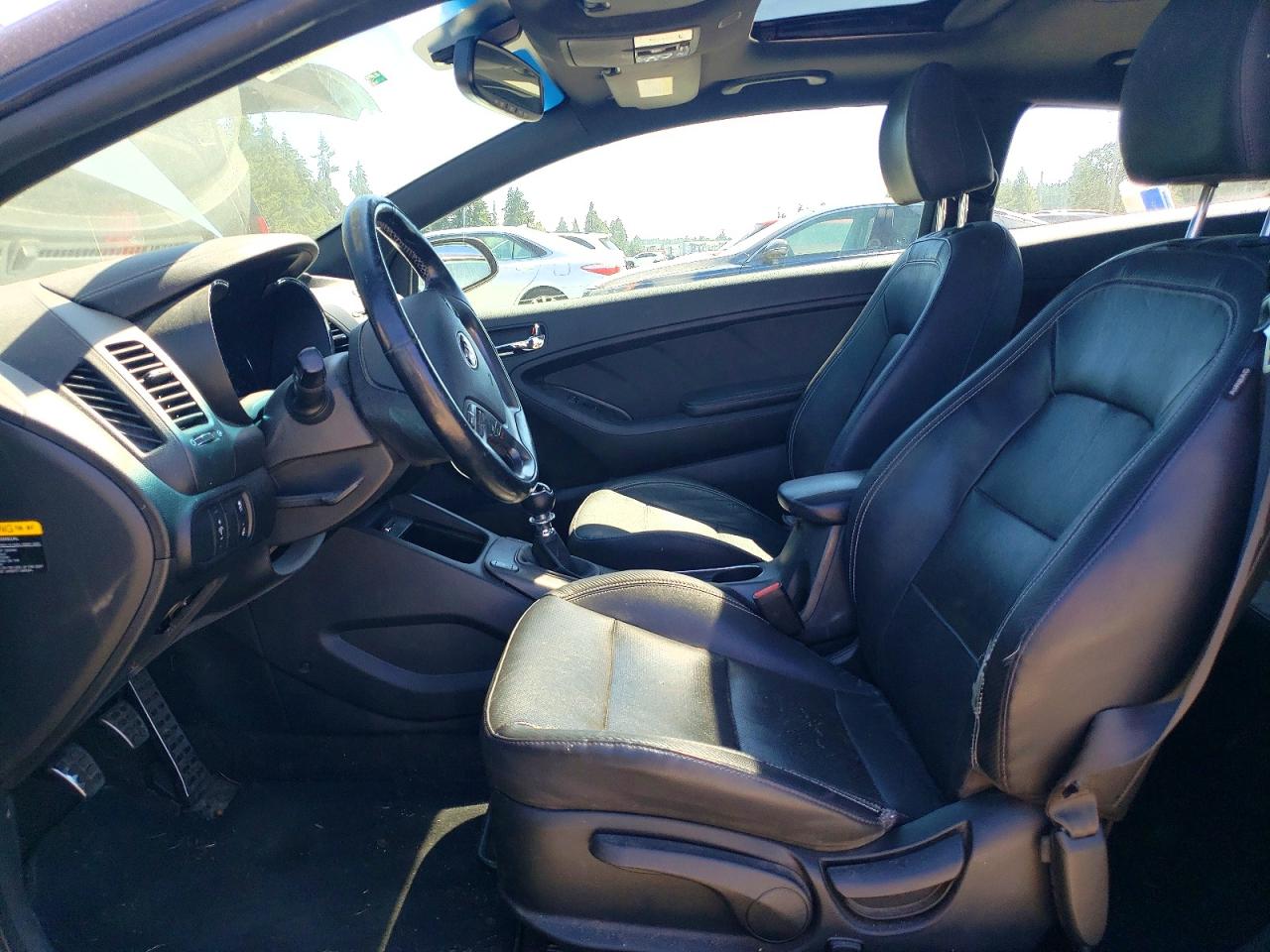 2015 Kia Forte Koup Sx Black vin: KNAFZ6A38F5368589
