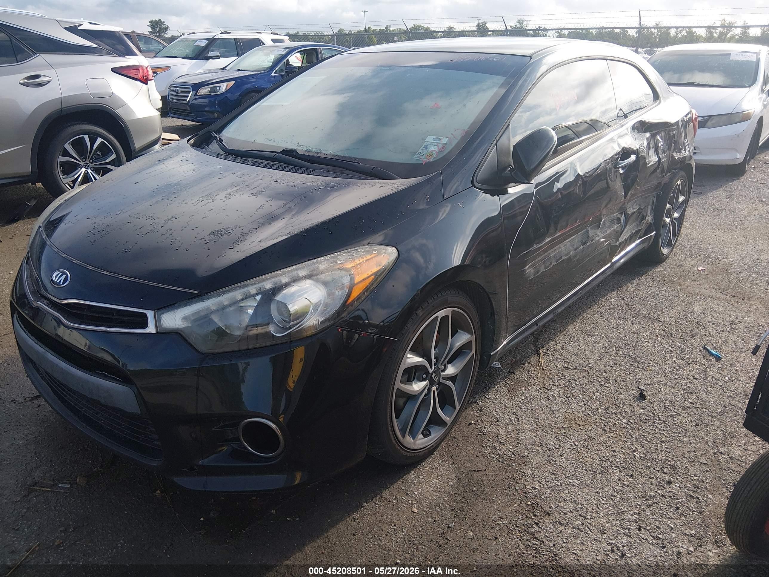 2015 Kia Forte Koup Sx Black vin: KNAFZ6A38F5406712