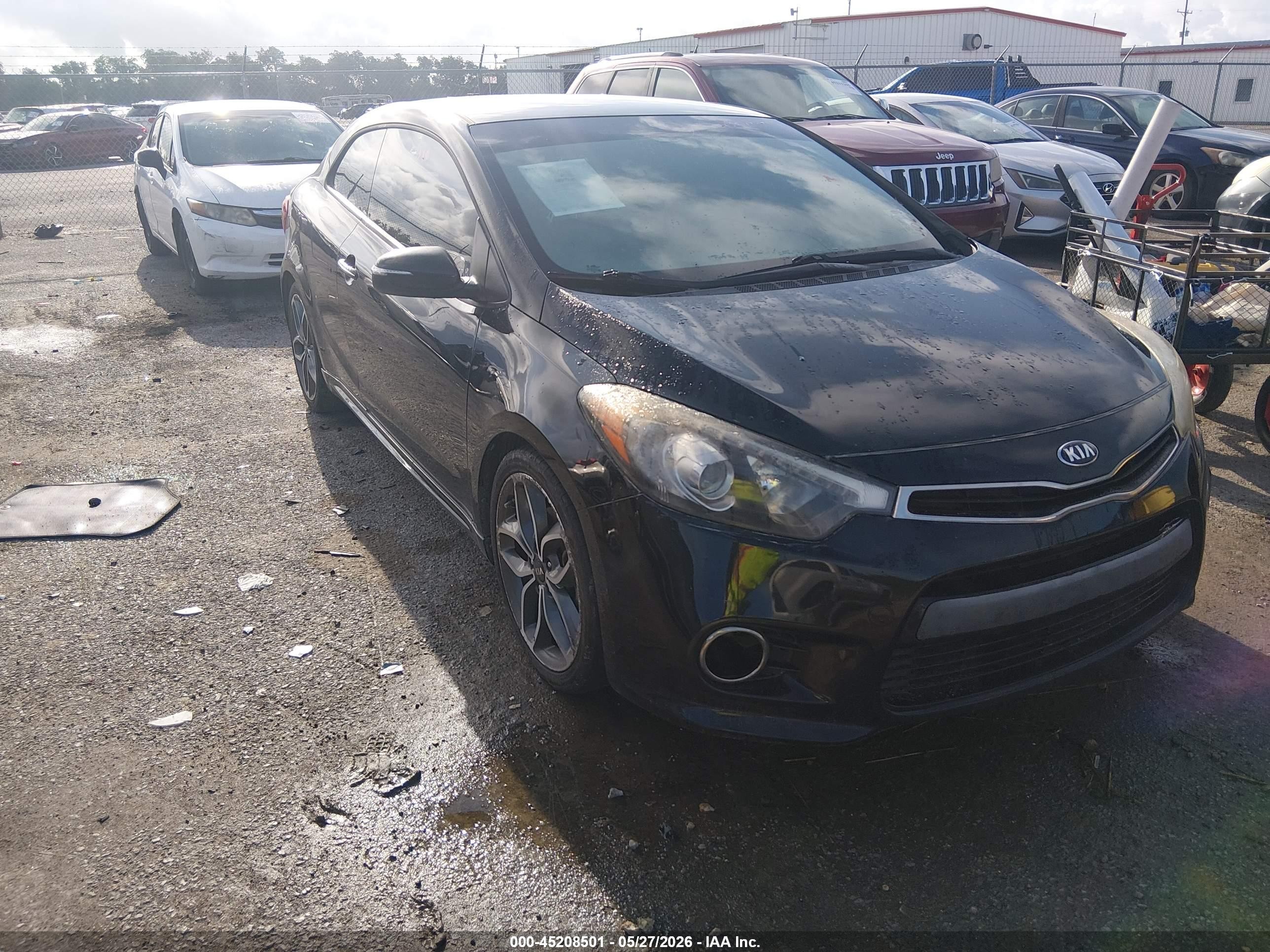 2015 Kia Forte Koup Sx Black vin: KNAFZ6A38F5406712