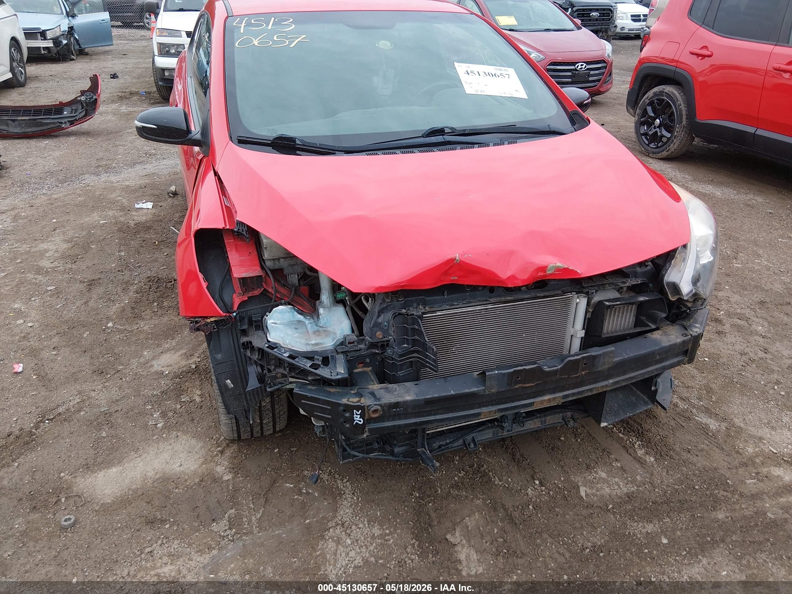 2014 Kia Forte Koup Sx Red vin: KNAFZ6A39E5220630