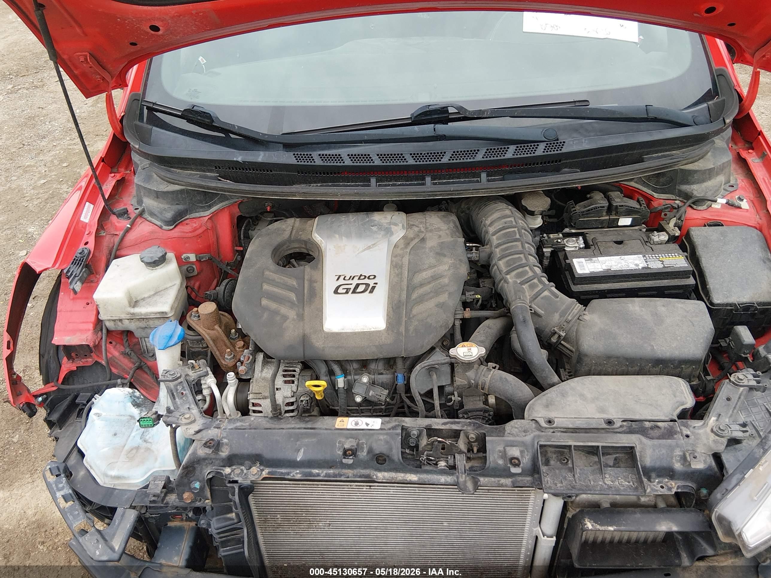 2014 Kia Forte Koup Sx Red vin: KNAFZ6A39E5220630