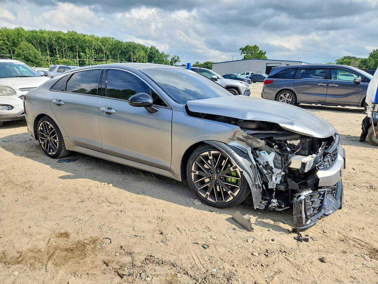 2025 Kia K5 Gt Gray vin: KNAG44J8XS5348423
