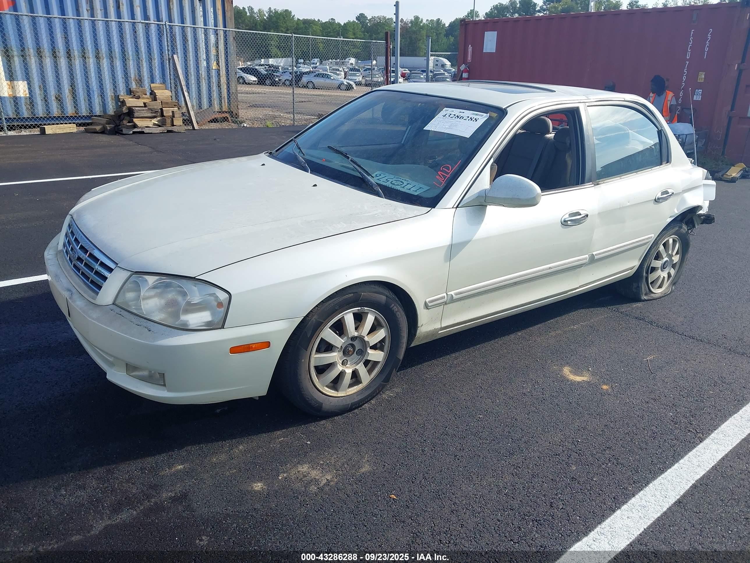 2001 Kia Optima Lx V6/se V6 White vin: KNAGD124815092274