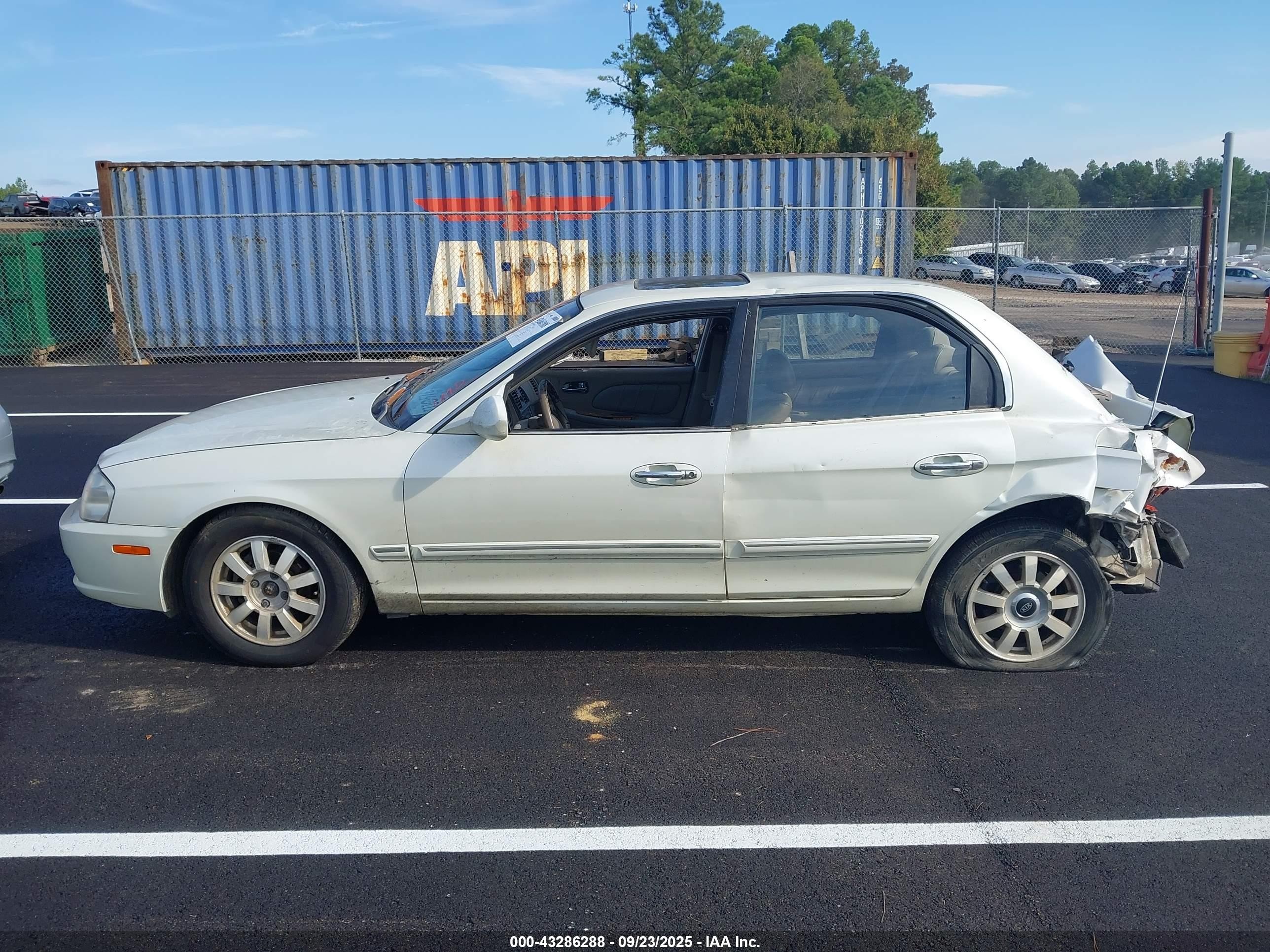 2001 Kia Optima Lx V6/se V6 White vin: KNAGD124815092274