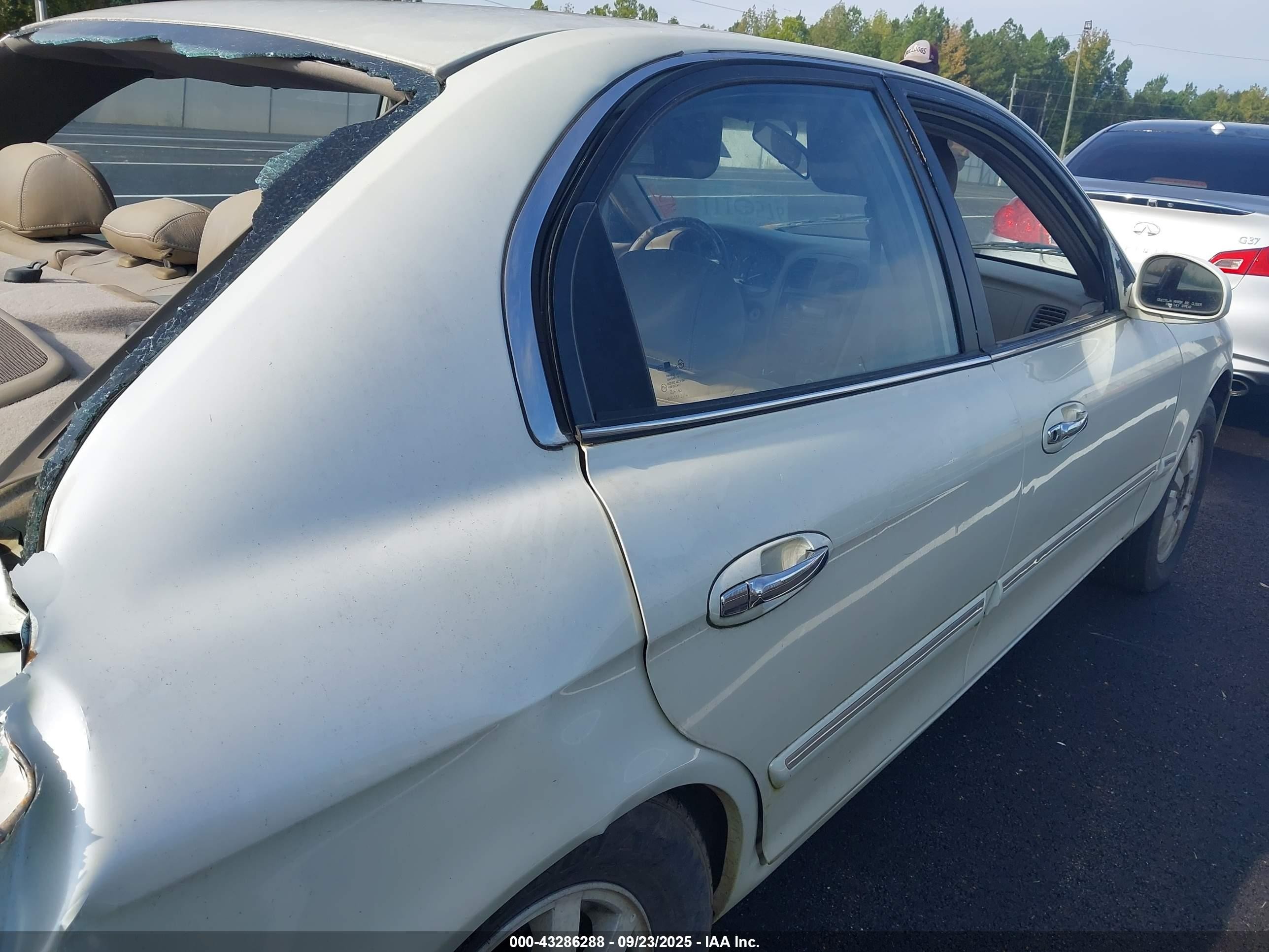 2001 Kia Optima Lx V6/se V6 White vin: KNAGD124815092274