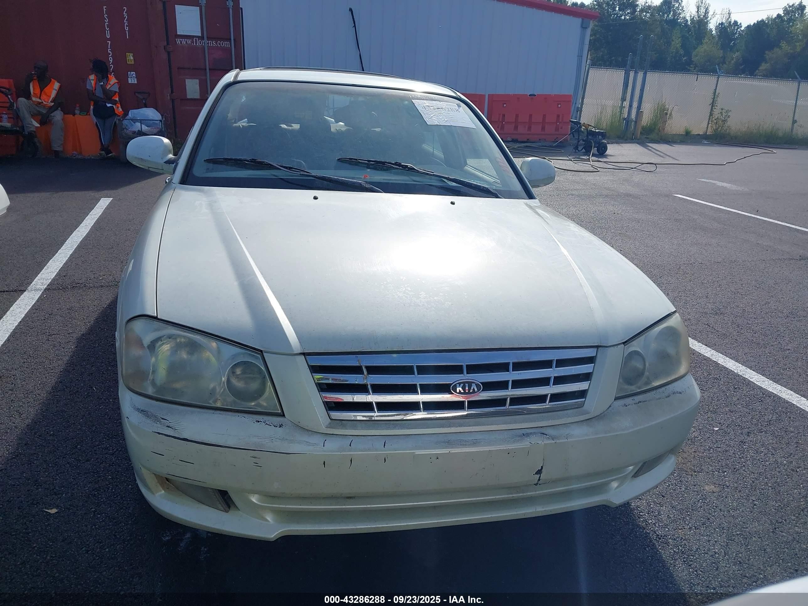 2001 Kia Optima Lx V6/se V6 White vin: KNAGD124815092274