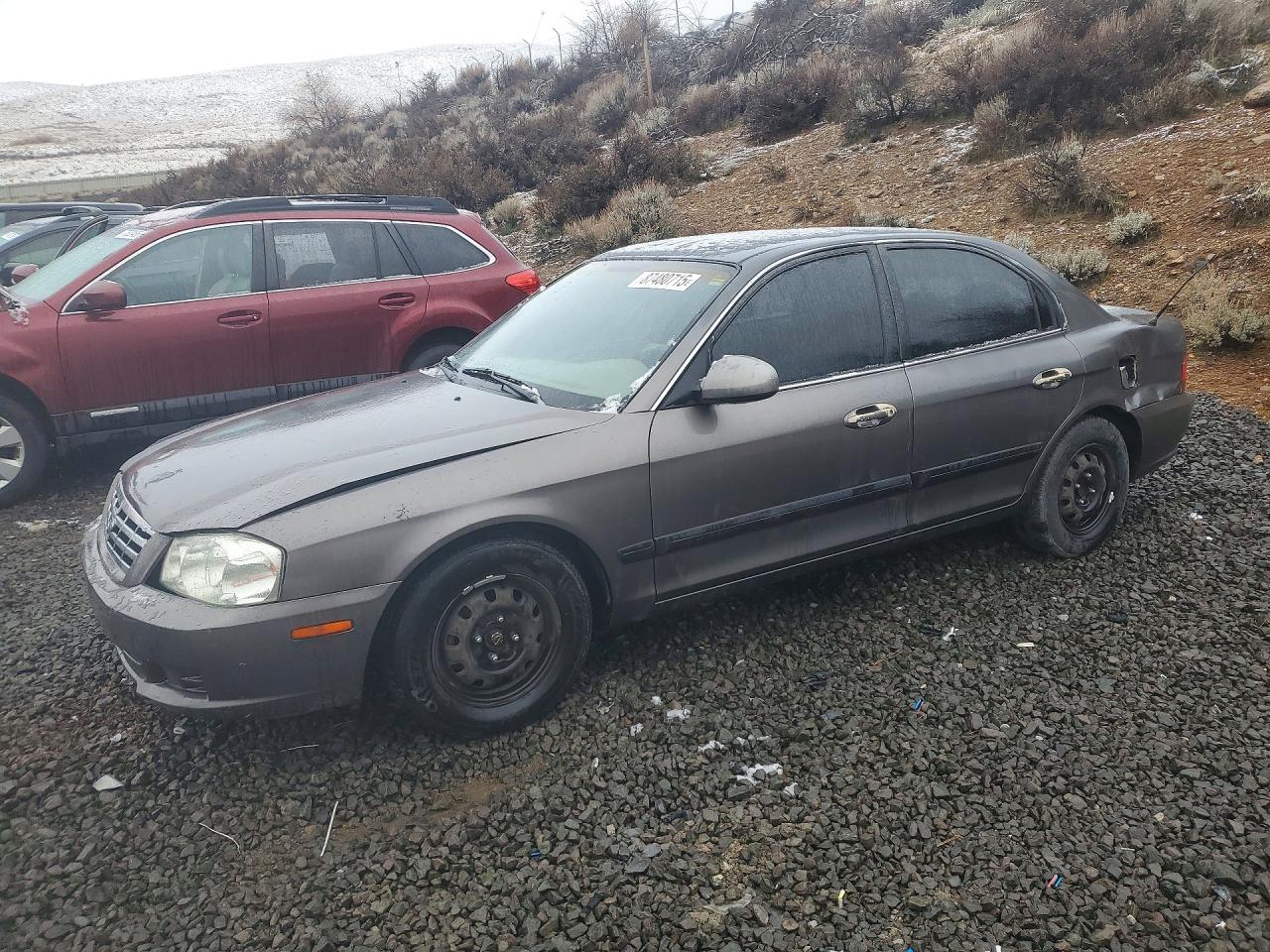 2001 Kia Optima Lx Gray vin: KNAGD126015092500
