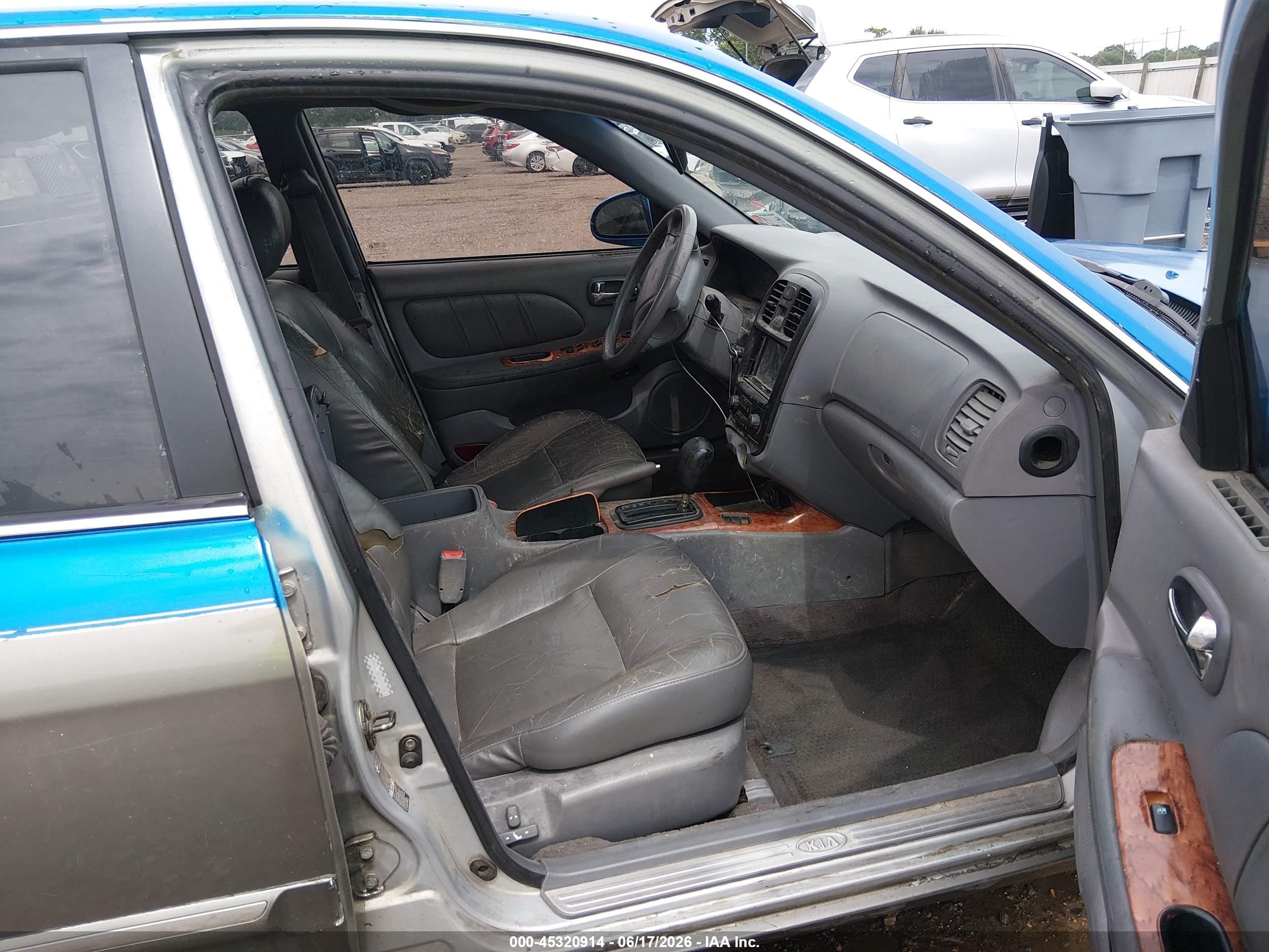2002 Kia Optima Lx/se Gray vin: KNAGD126025144225