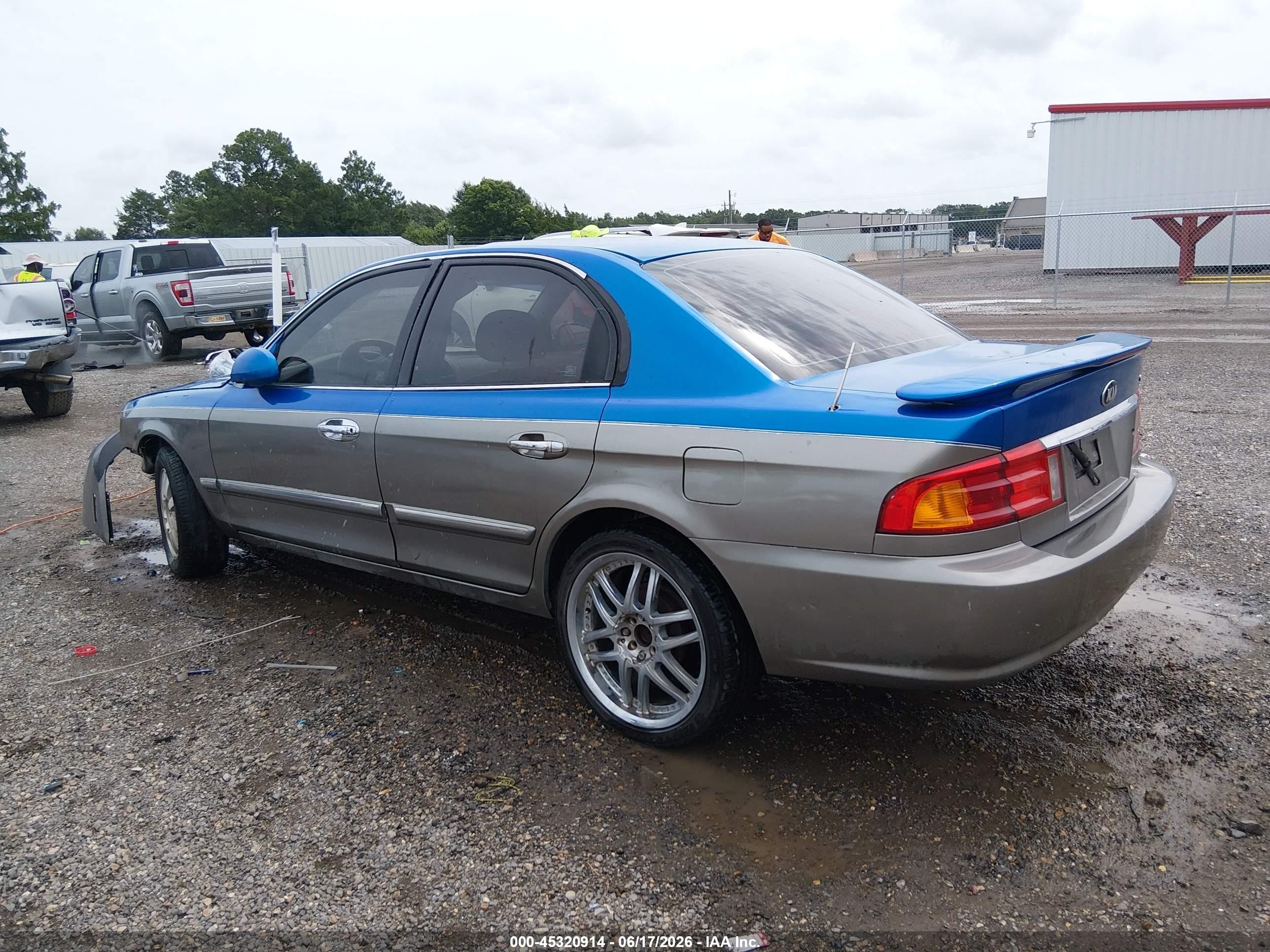 2002 Kia Optima Lx/se Gray vin: KNAGD126025144225