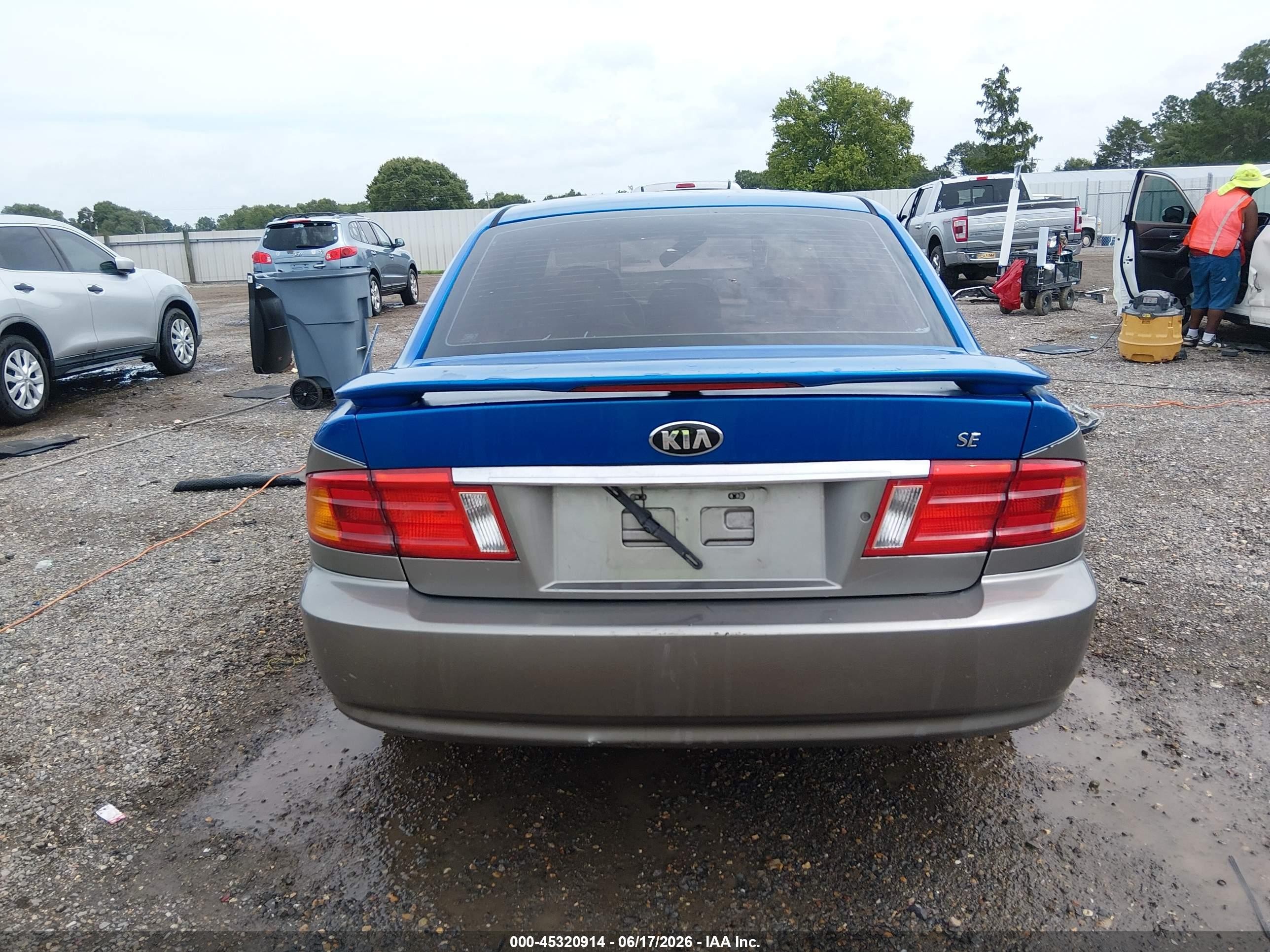 2002 Kia Optima Lx/se Gray vin: KNAGD126025144225