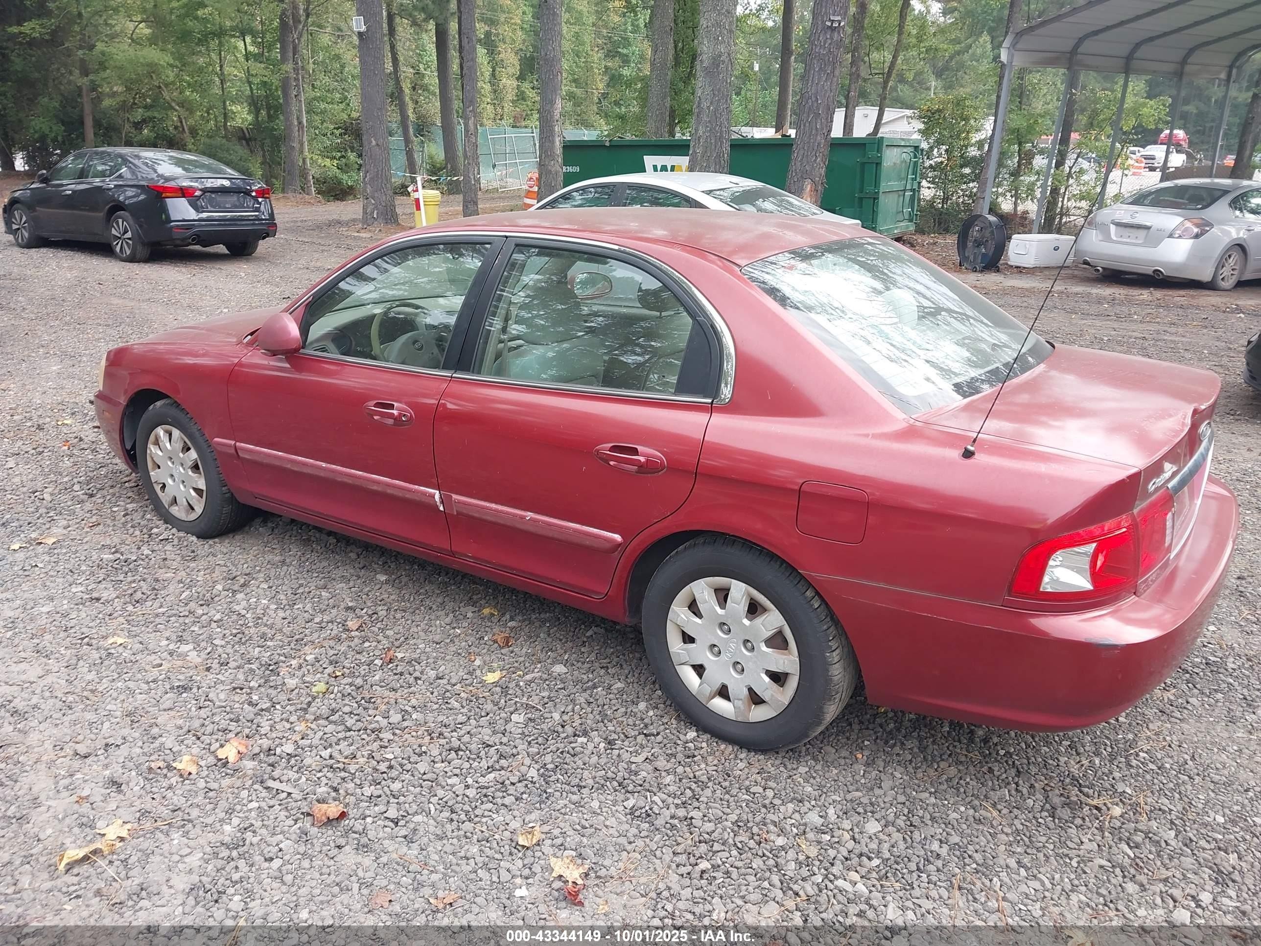 2004 Kia Optima Ex/lx Red vin: KNAGD126045310472