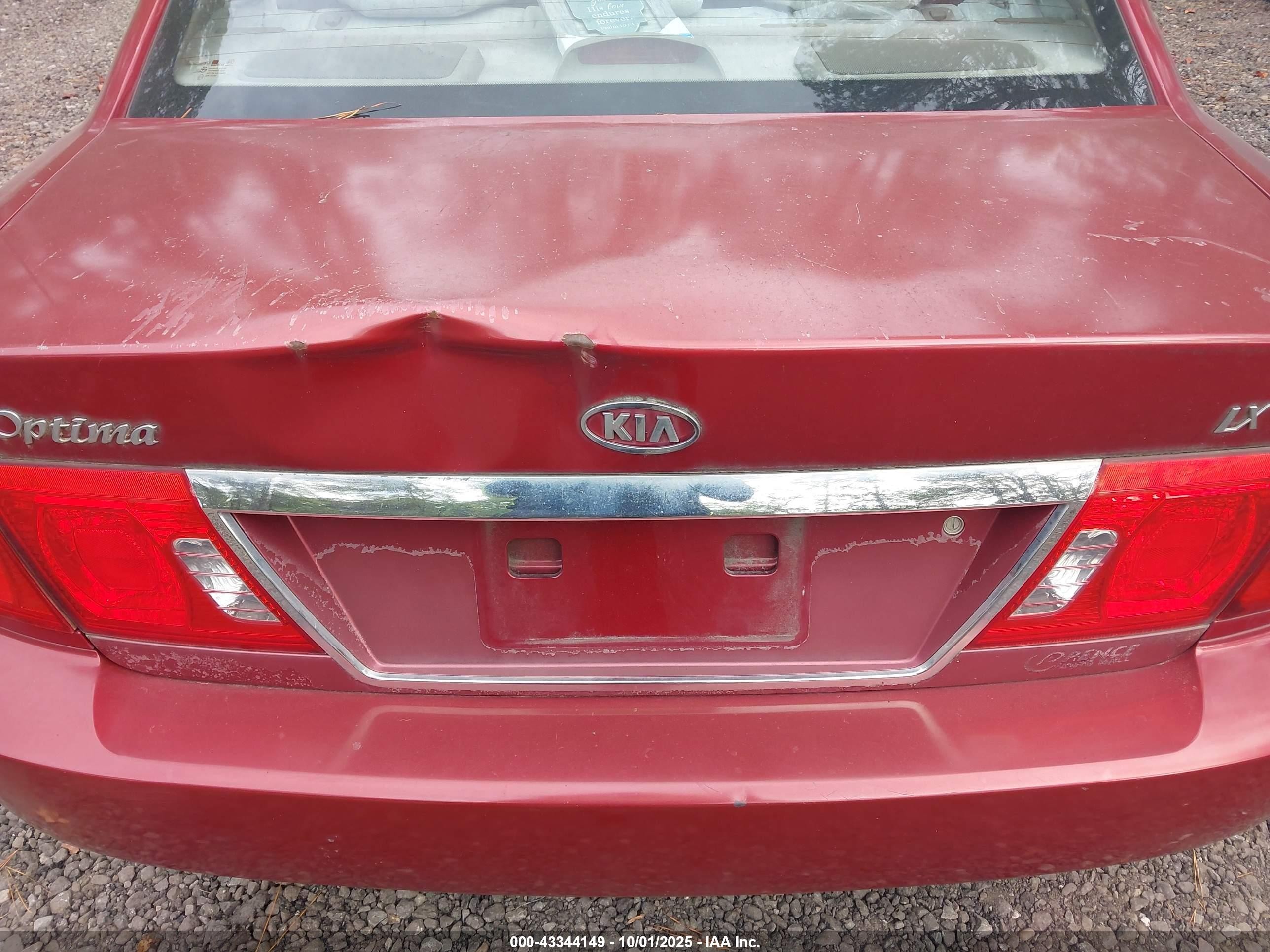2004 Kia Optima Ex/lx Red vin: KNAGD126045310472