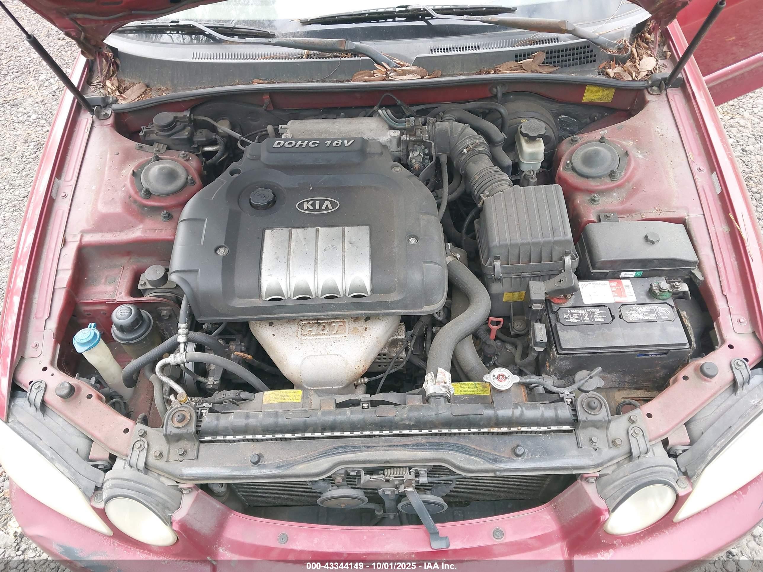 2004 Kia Optima Ex/lx Red vin: KNAGD126045310472
