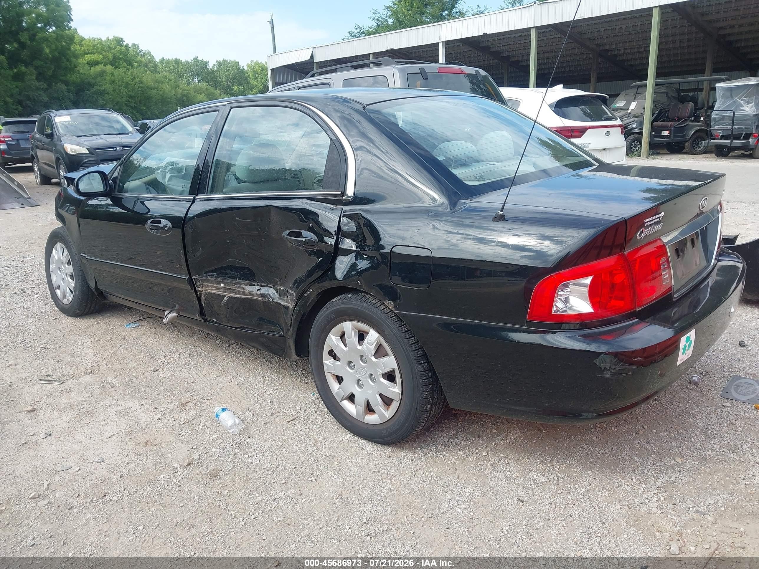 2004 Kia Optima Ex/lx Black vin: KNAGD126045327398