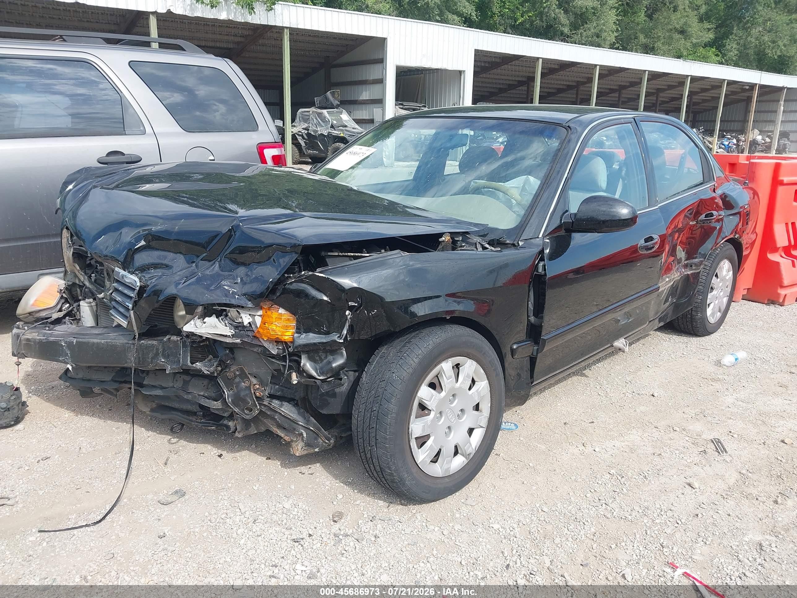 2004 Kia Optima Ex/lx Black vin: KNAGD126045327398