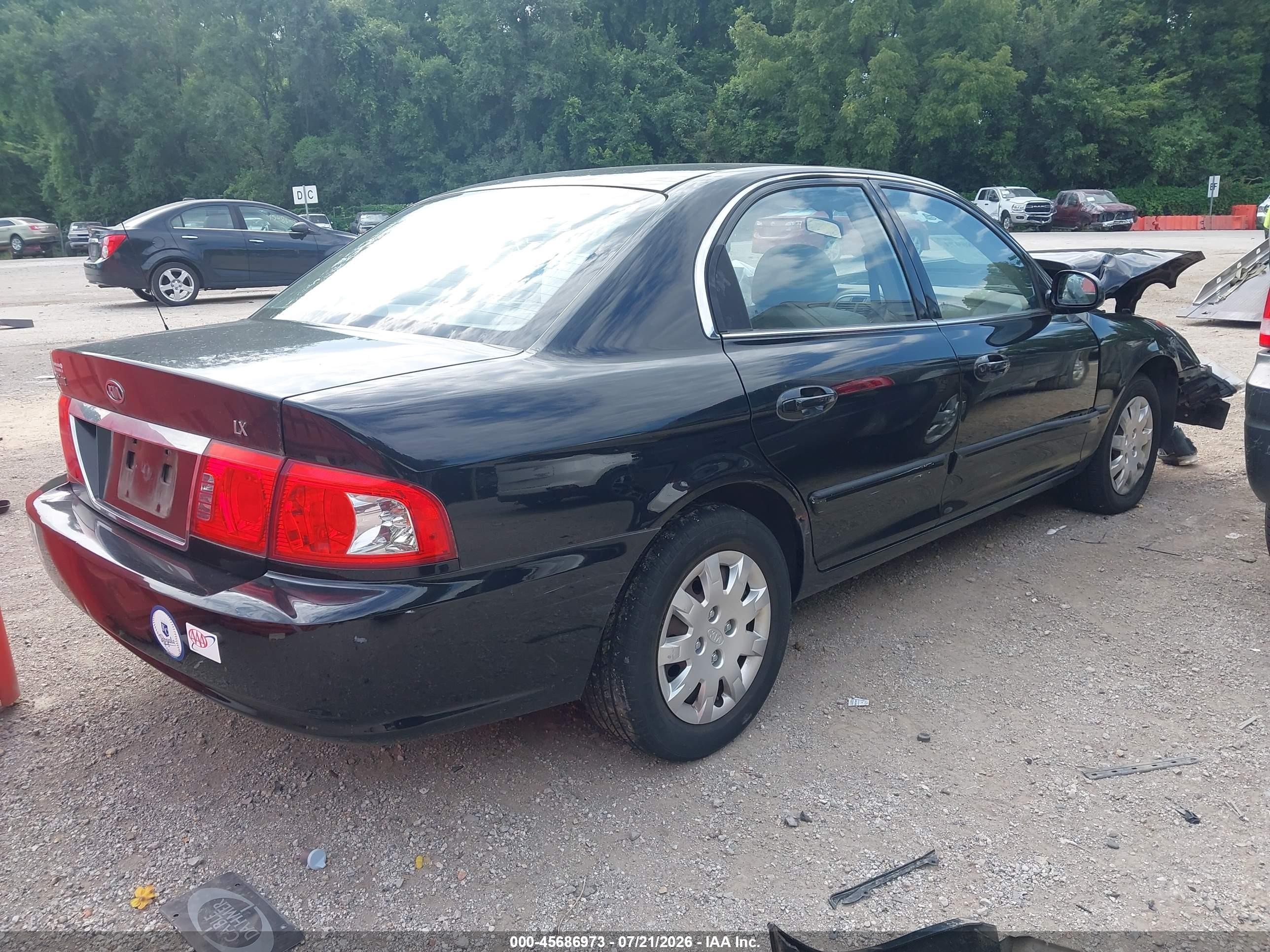 2004 Kia Optima Ex/lx Black vin: KNAGD126045327398