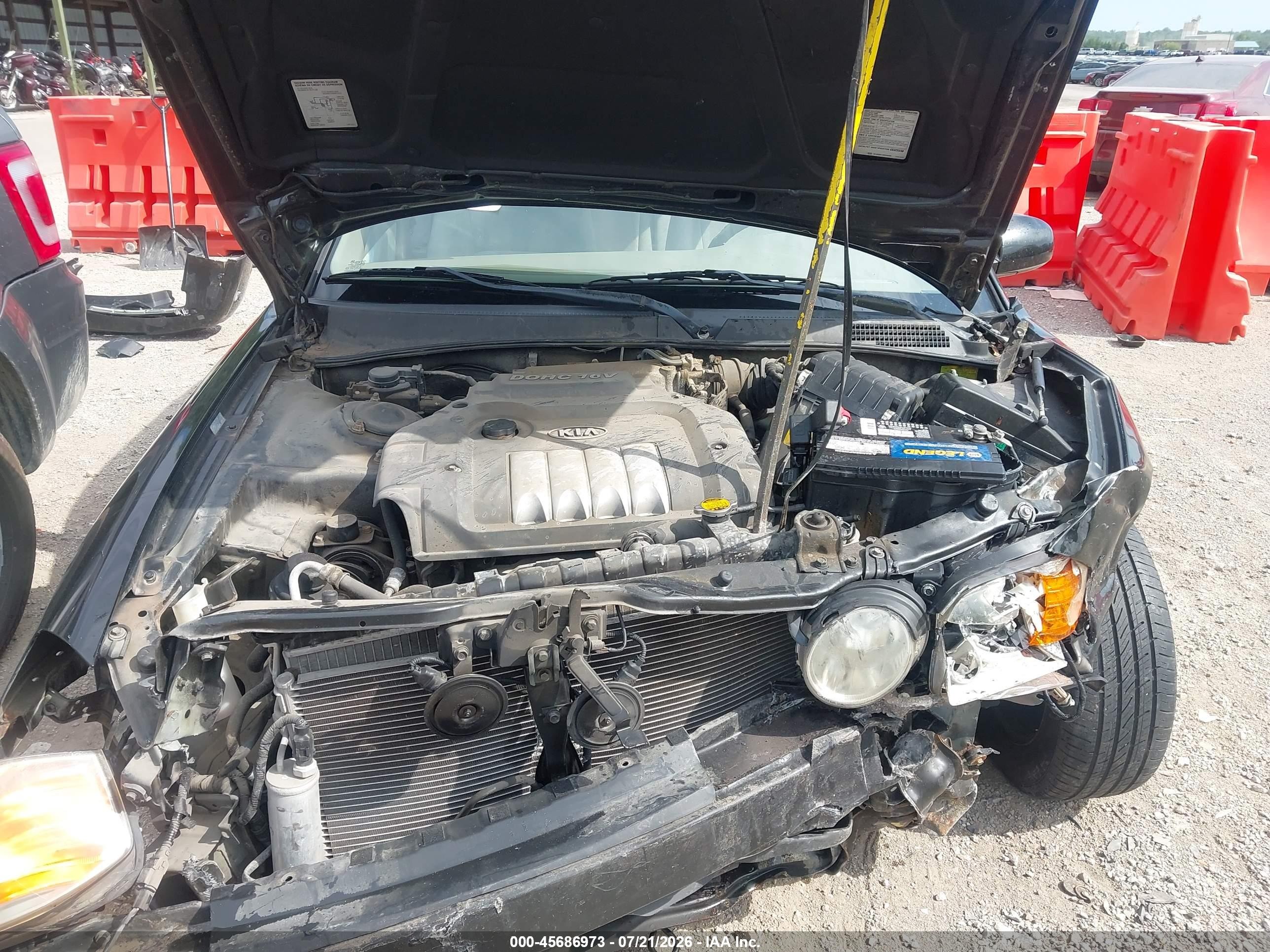 2004 Kia Optima Ex/lx Black vin: KNAGD126045327398