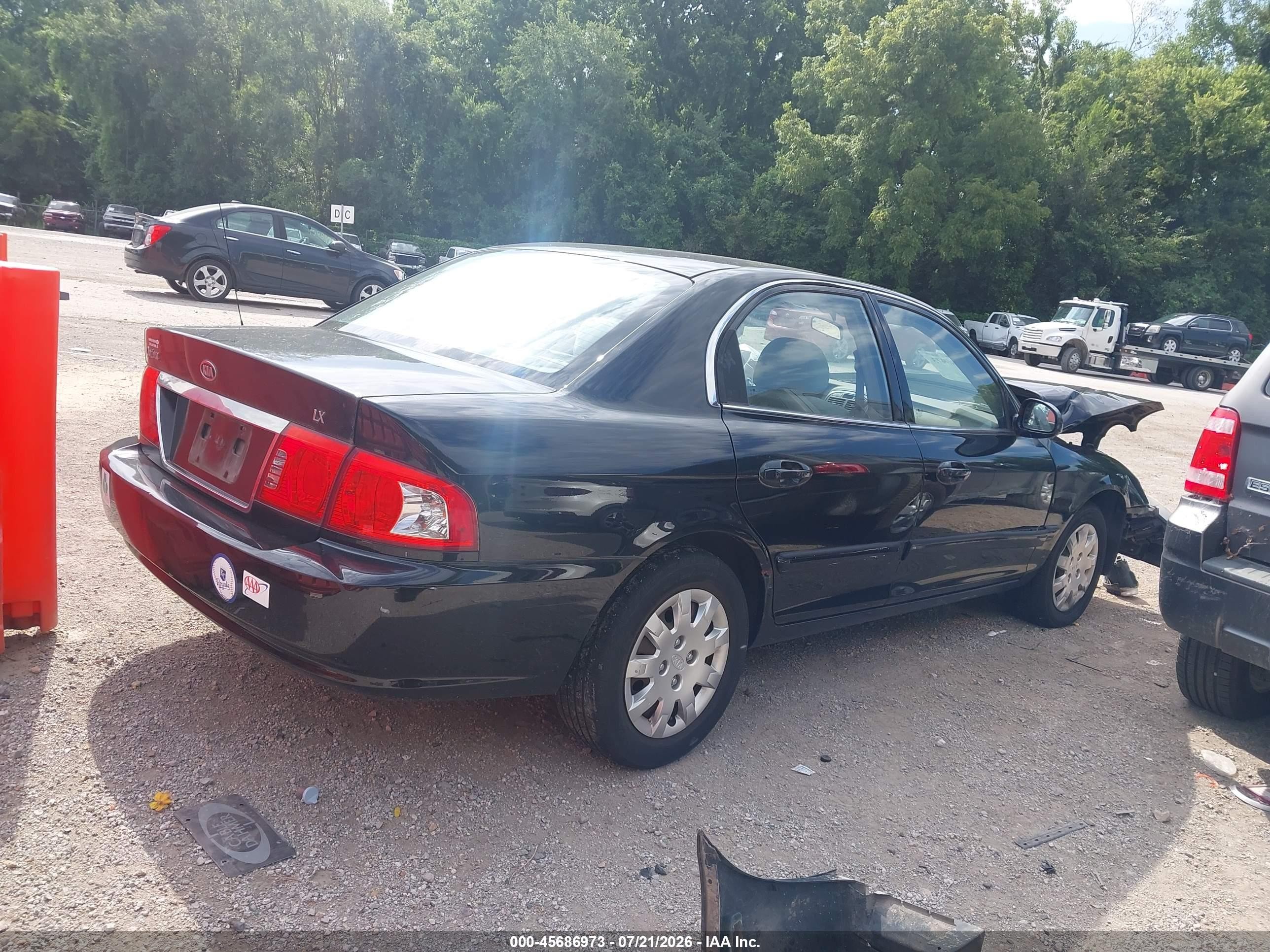 2004 Kia Optima Ex/lx Black vin: KNAGD126045327398