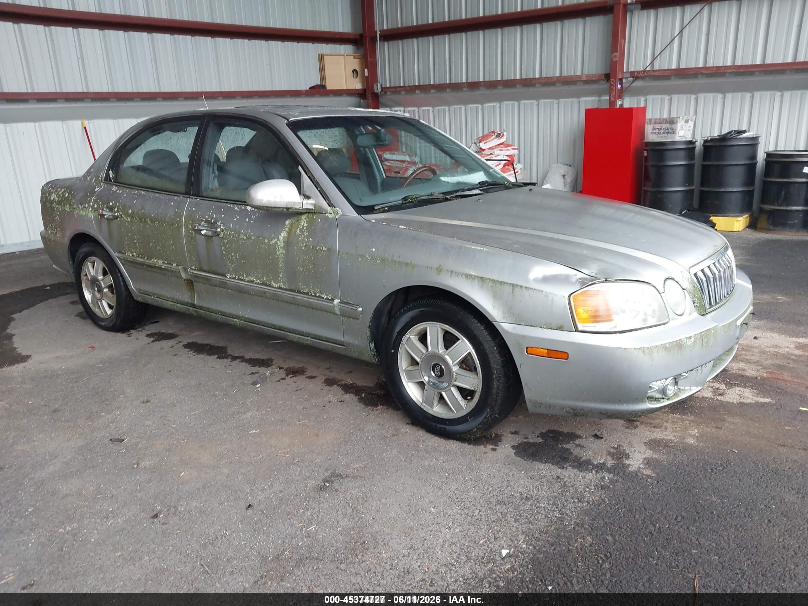 2003 Kia Optima Lx/se Silver vin: KNAGD126135228488