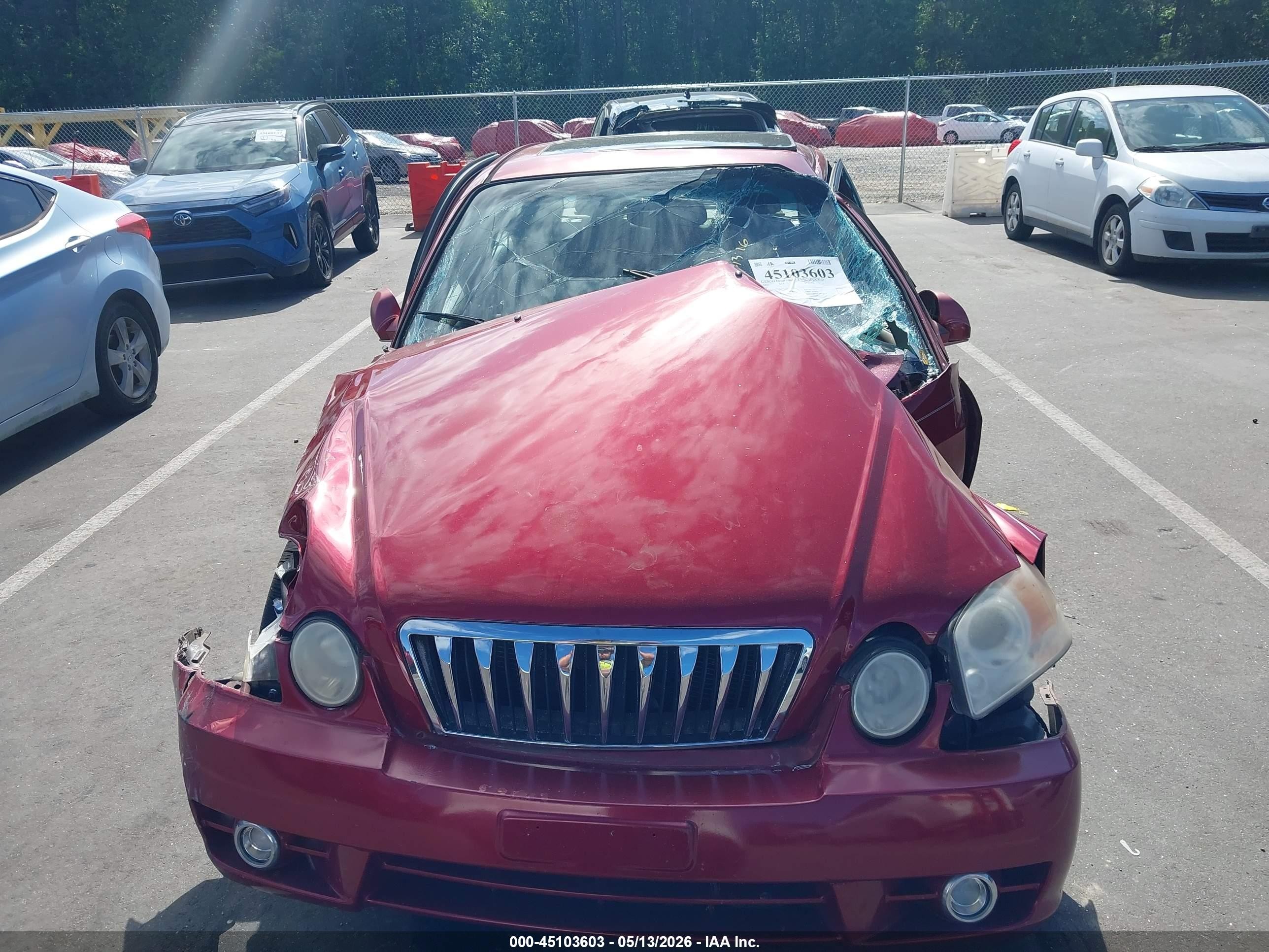 2003 Kia Optima Lx/se Maroon vin: KNAGD126135245209
