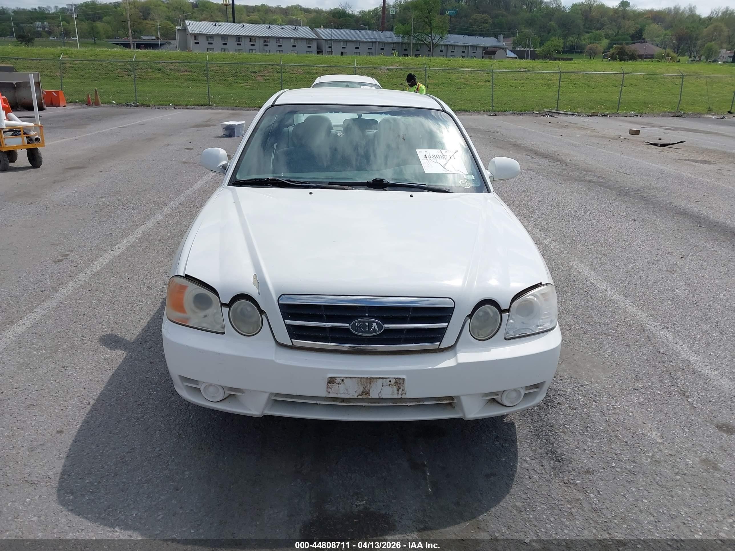 2004 Kia Optima Ex/lx White vin: KNAGD126145308990