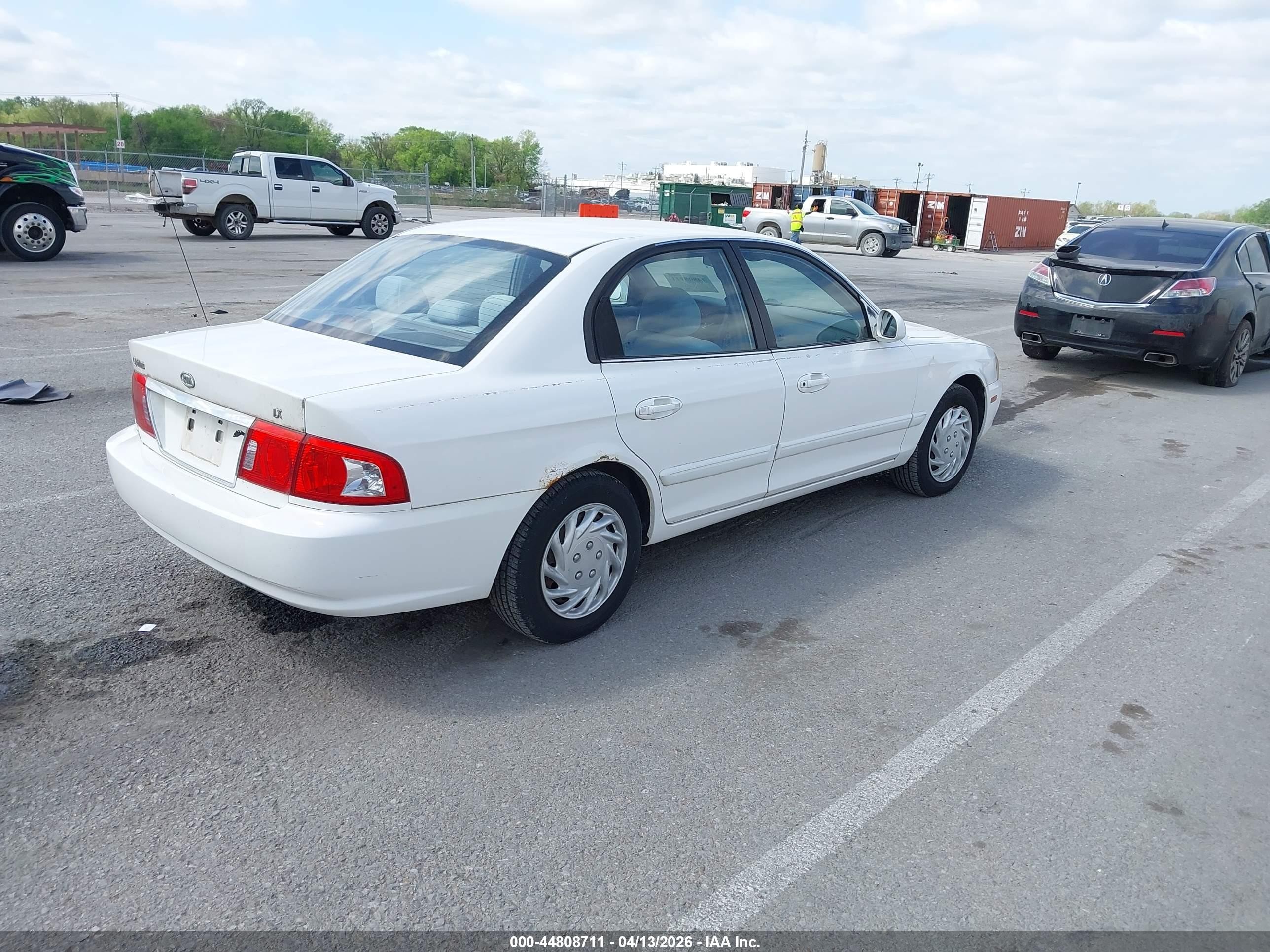 2004 Kia Optima Ex/lx White vin: KNAGD126145308990