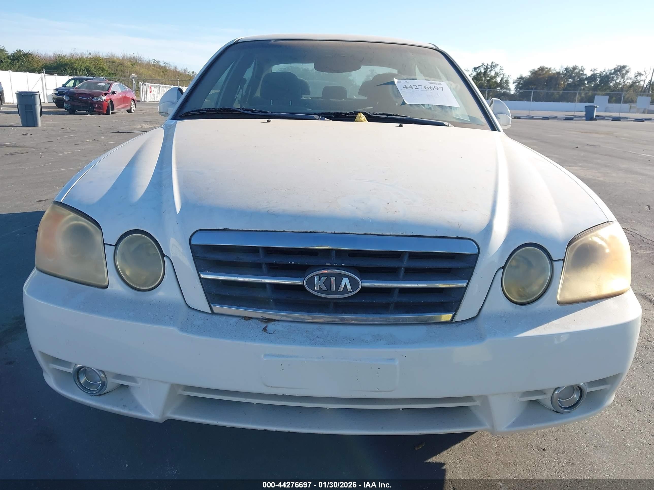 2004 Kia Optima Ex/lx White vin: KNAGD126145311579