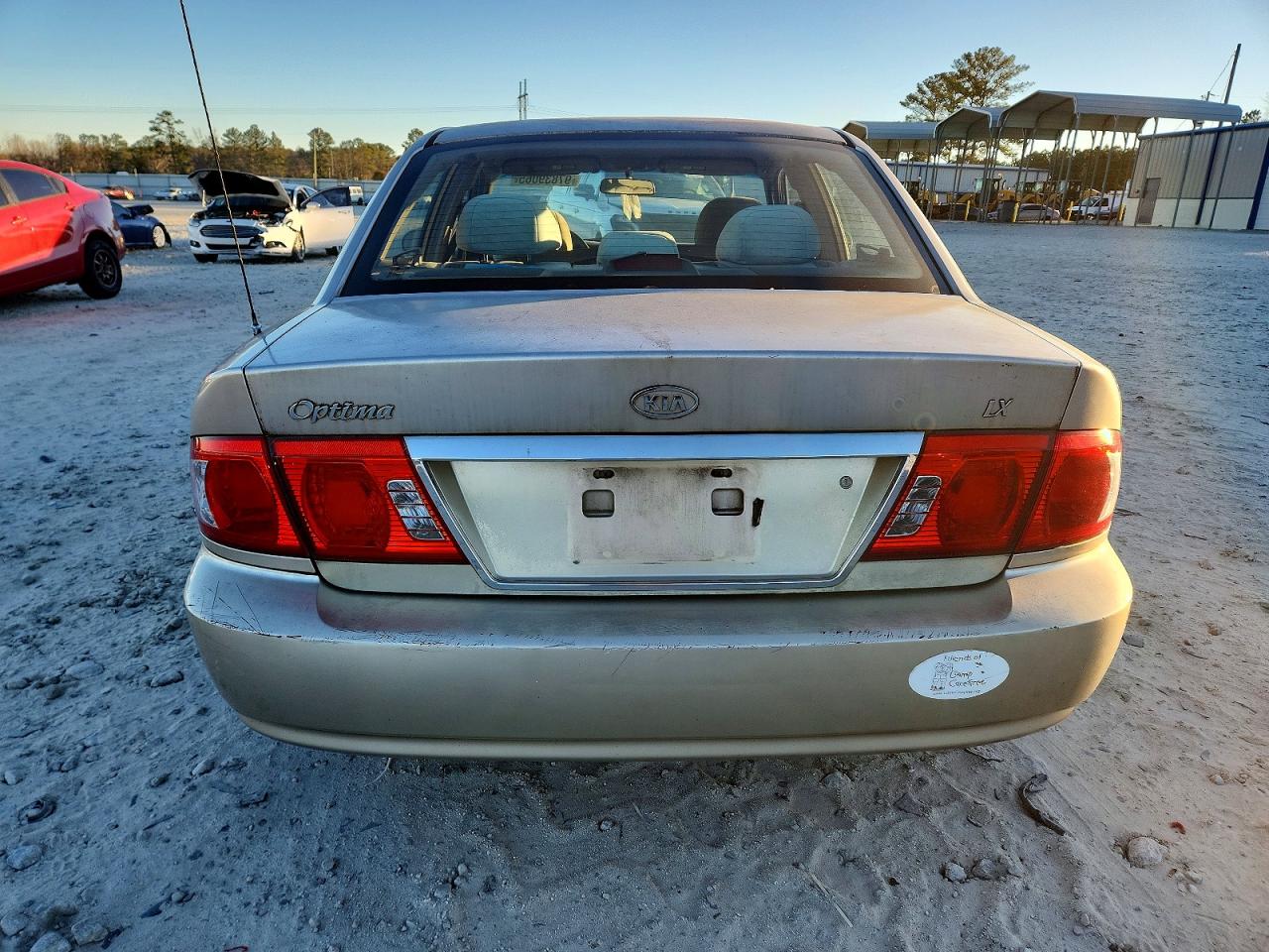 2004 Kia Optima Lx Silver vin: KNAGD126145363357