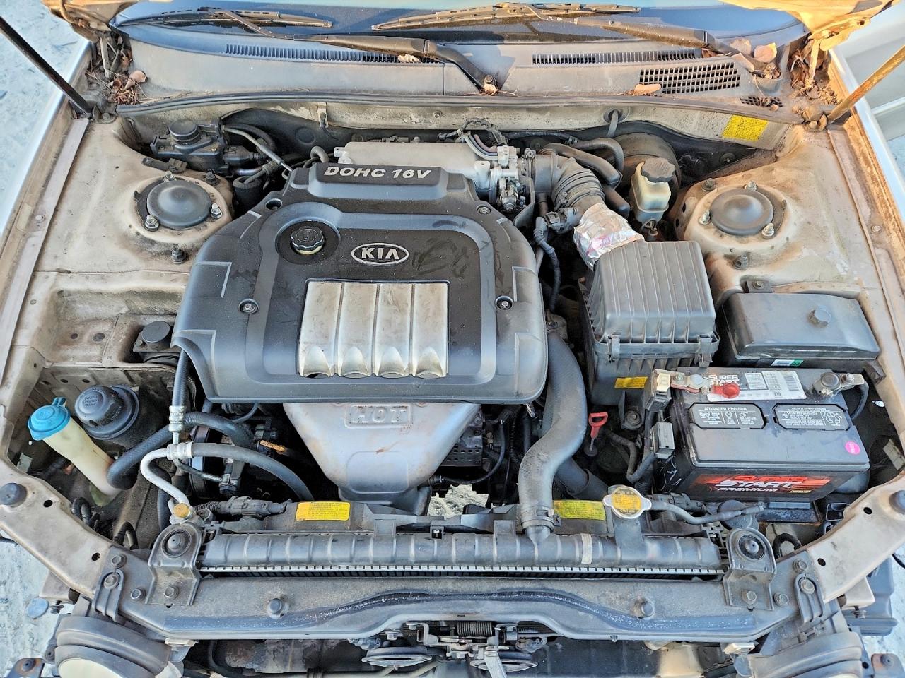 2004 Kia Optima Lx Silver vin: KNAGD126145363357