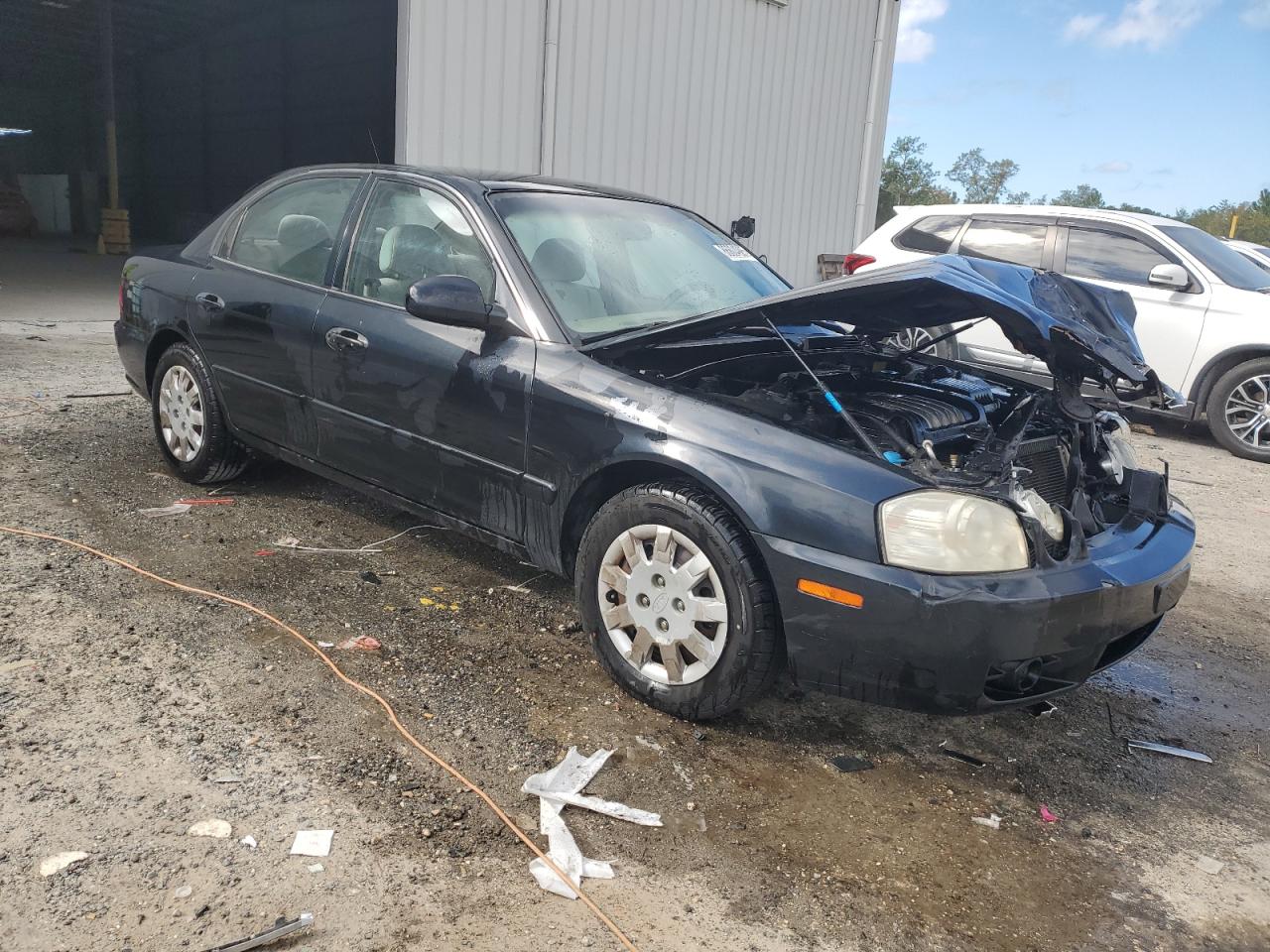 2005 Kia Optima Lx Black vin: KNAGD126155433036